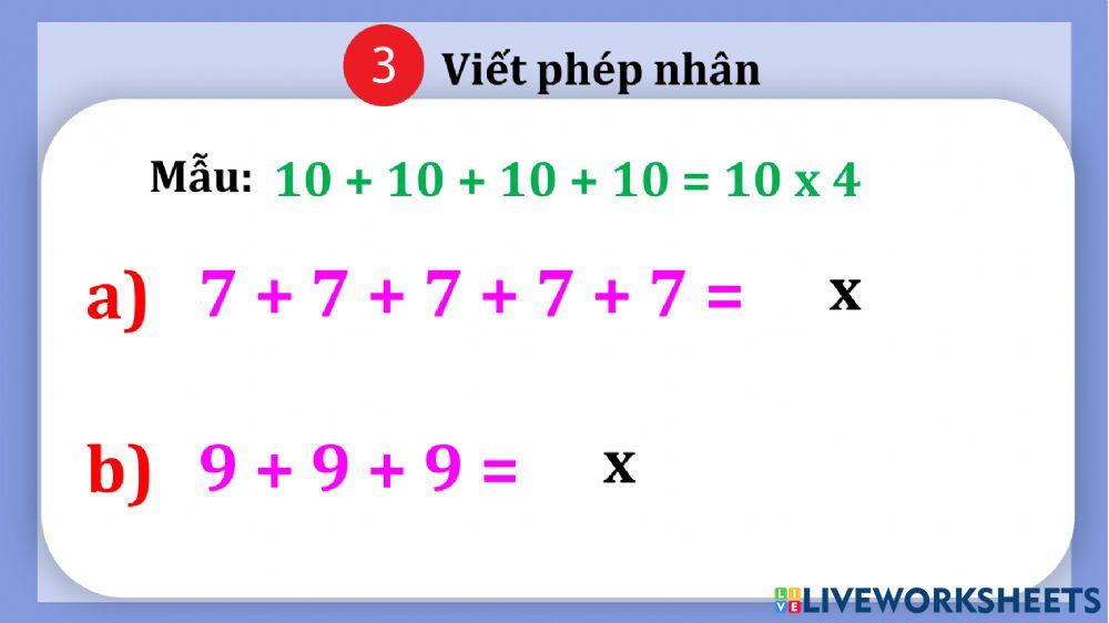 Tuần 19 - Phép nhân