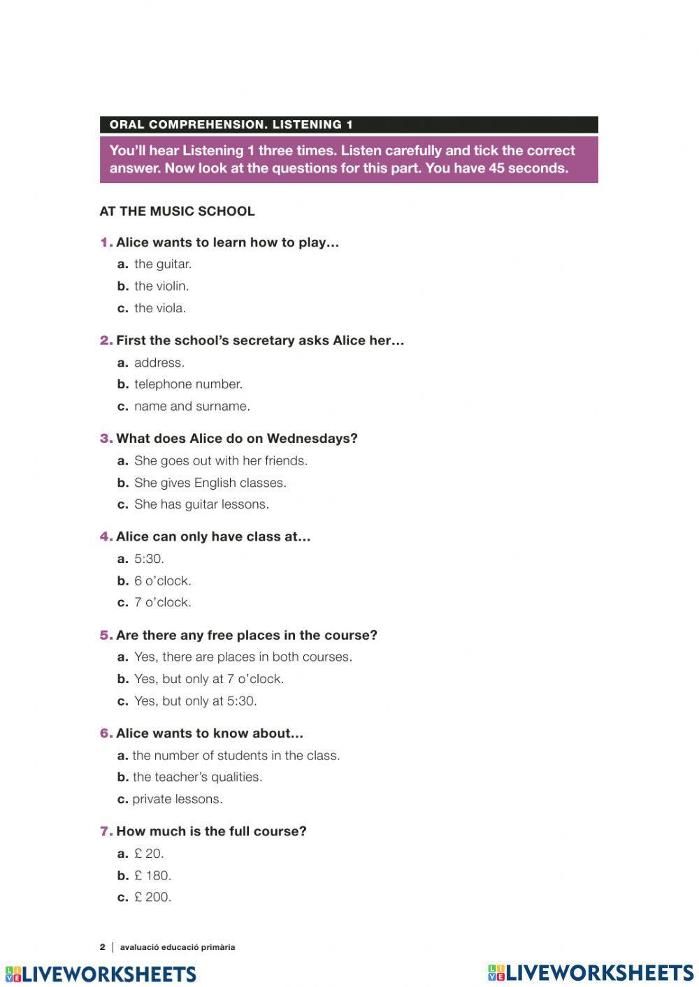 English competències bàsiques-Listening1415