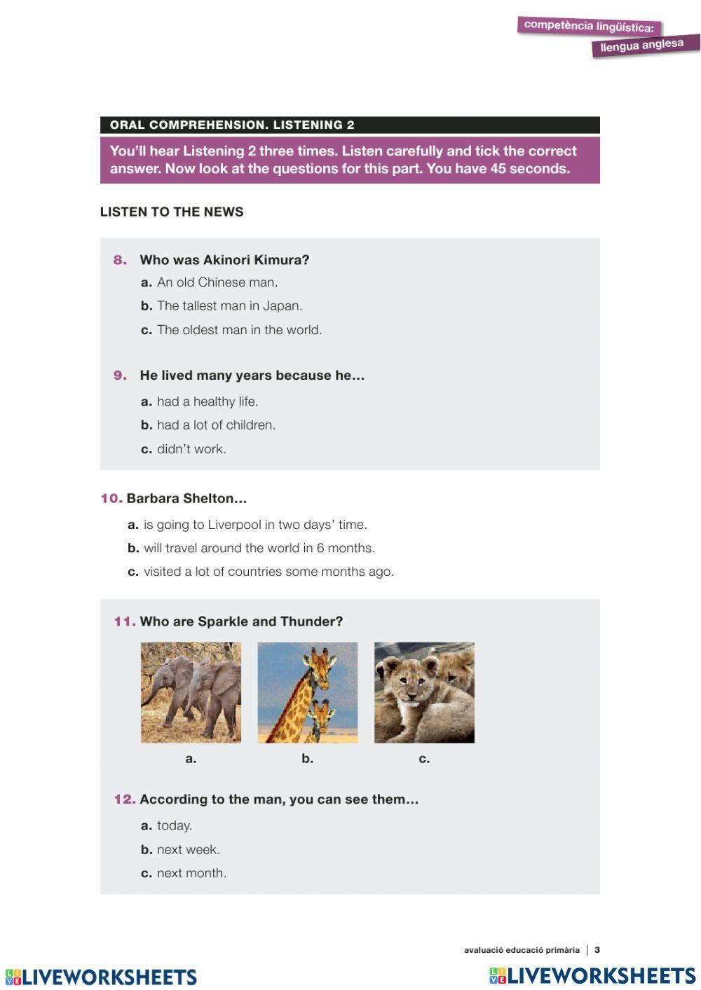 English competències bàsiques-Listening1415