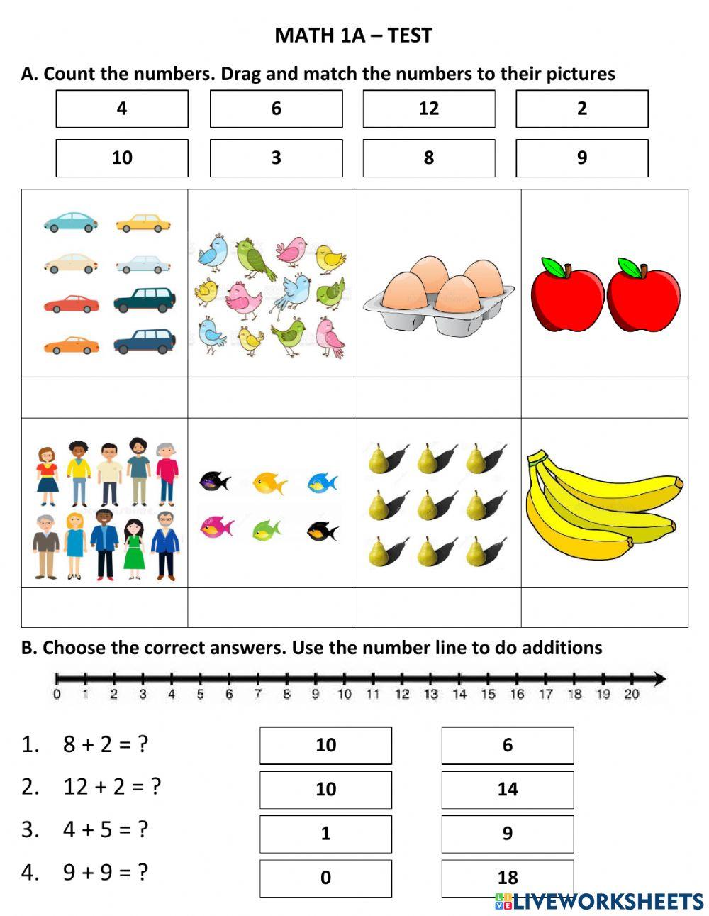 Math 1A - Test