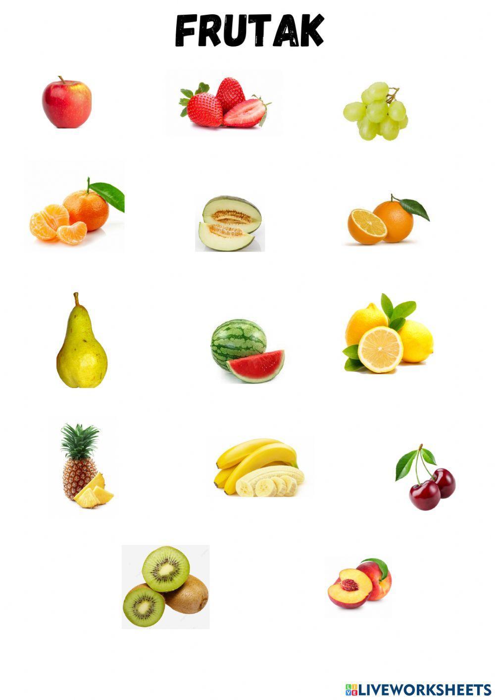 Fruten izenak