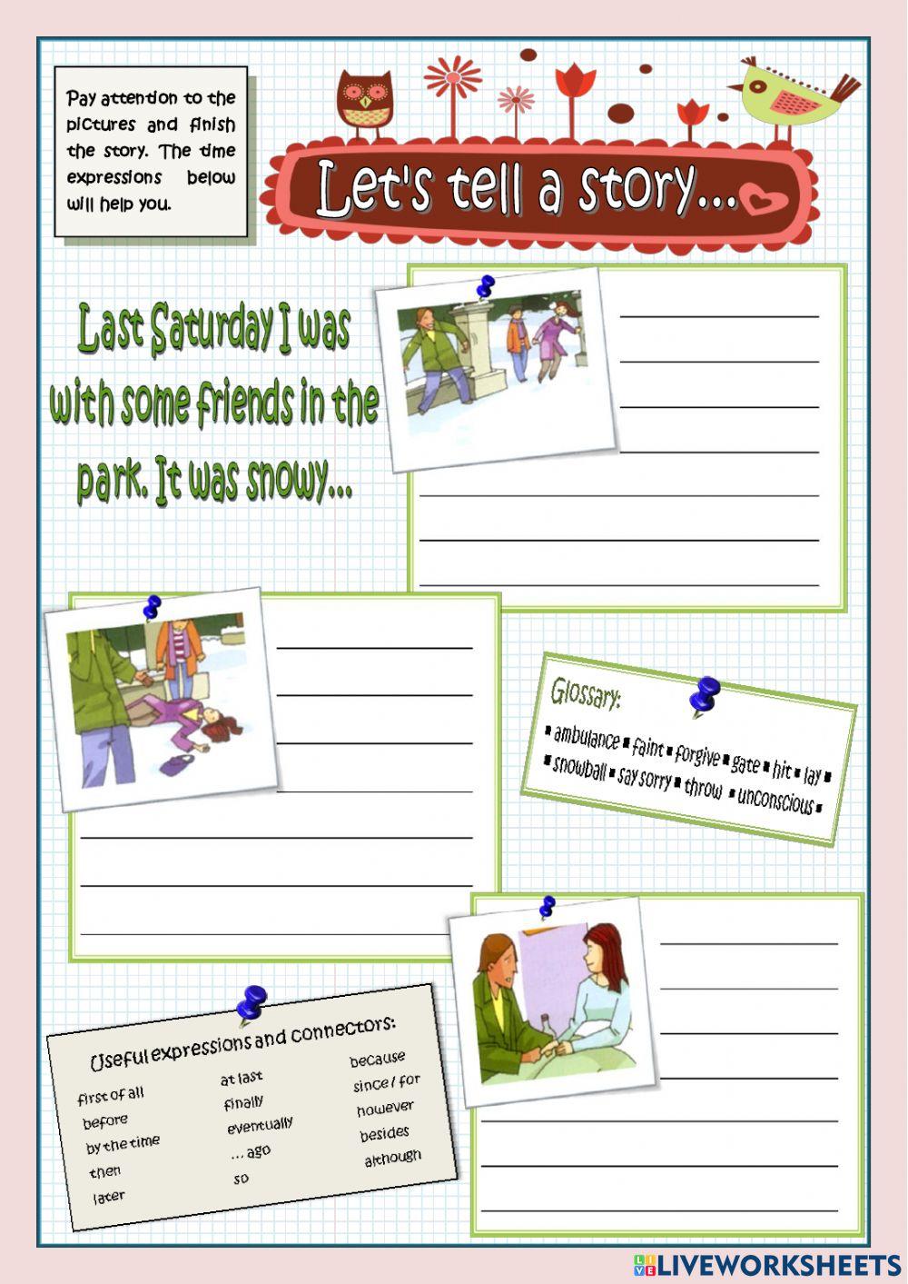 Tell a story in simple past