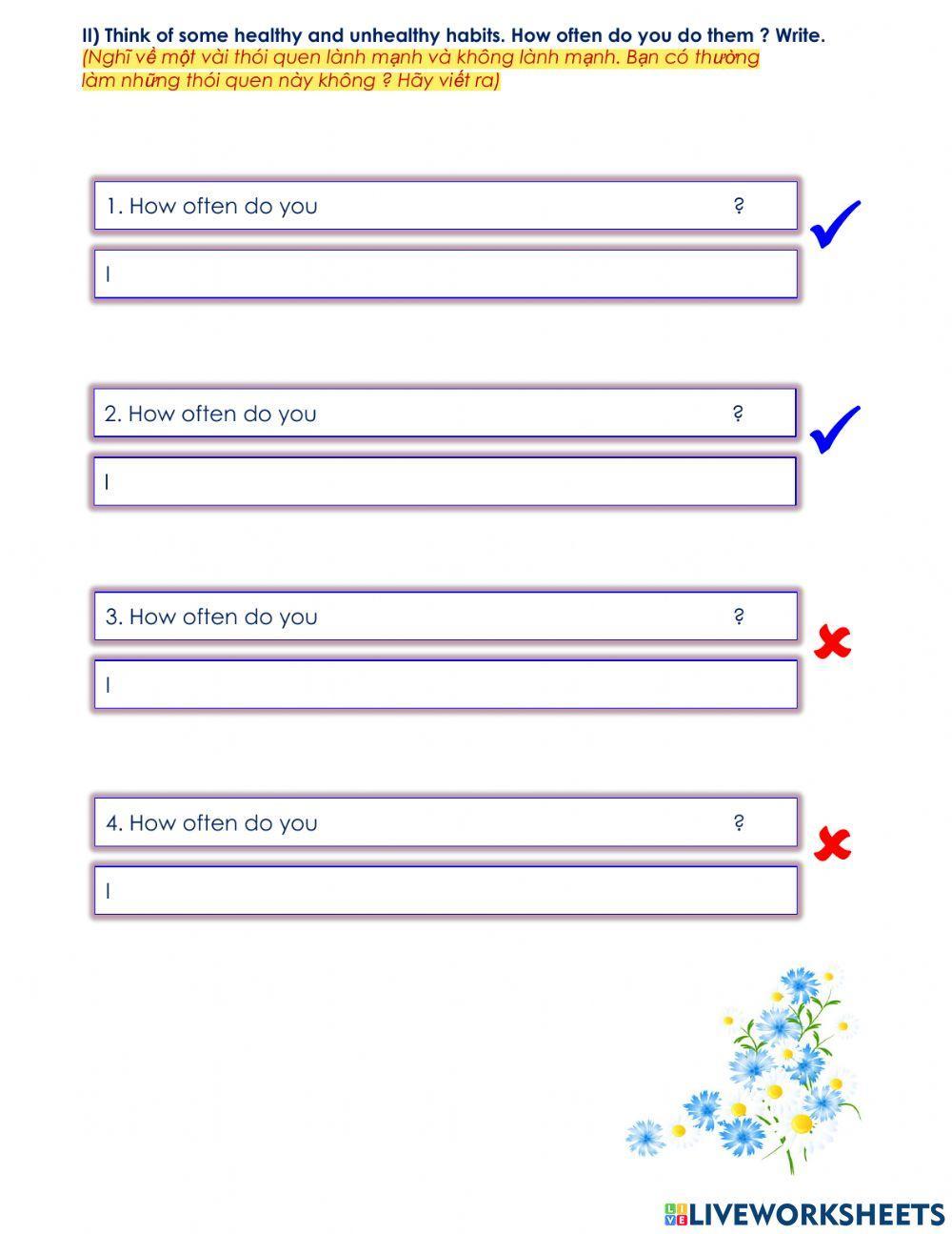 Adverbs of Frequency (Always-Often-Sometimes-Never)