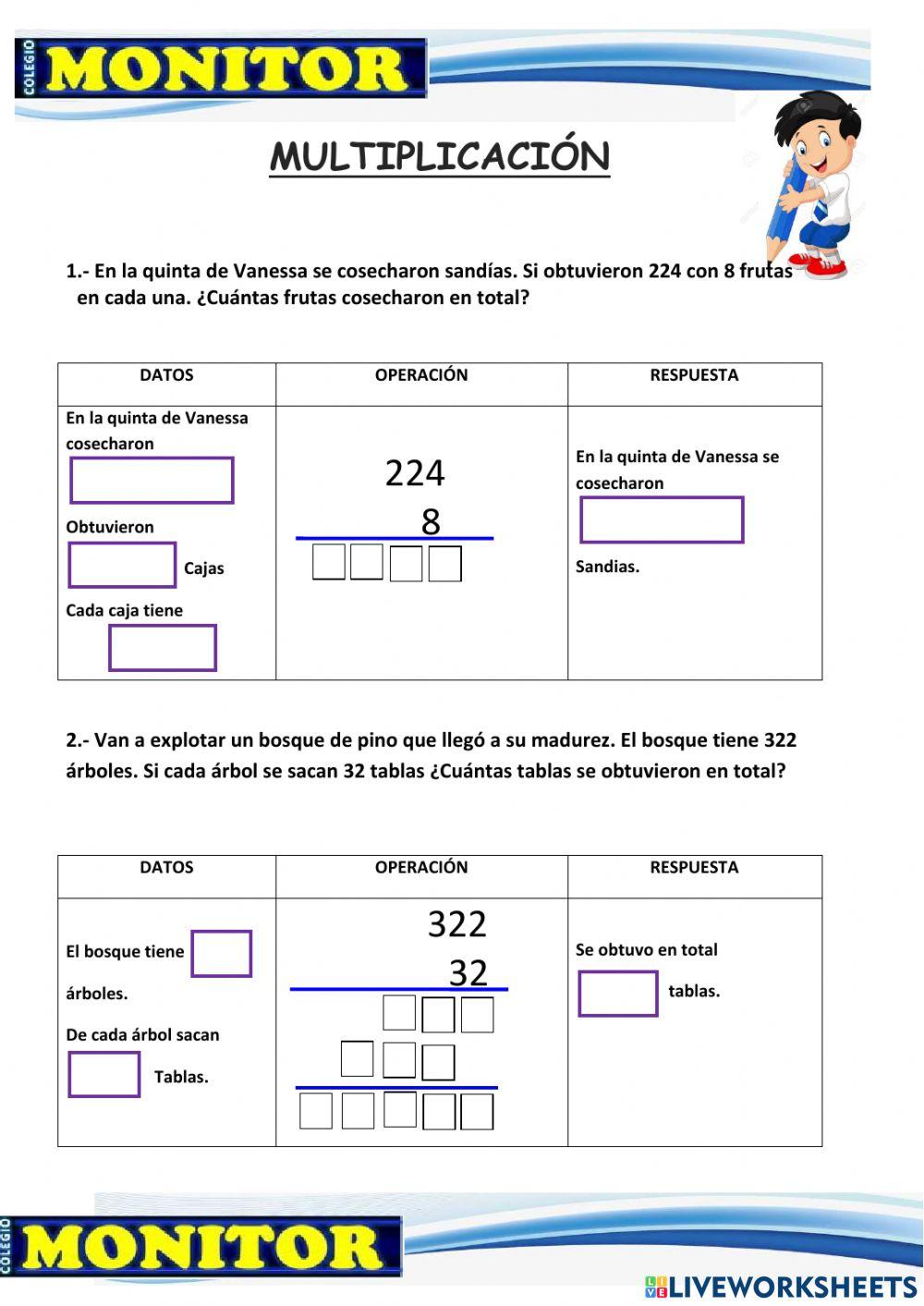 Problema con multiplicación