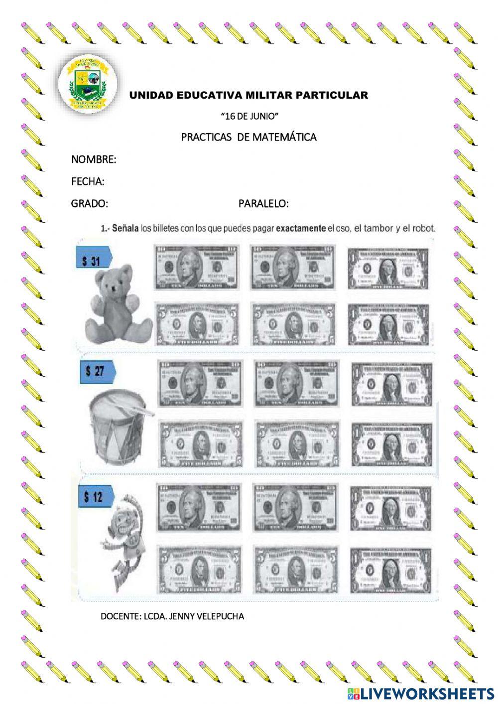 Monedas  y  billetes