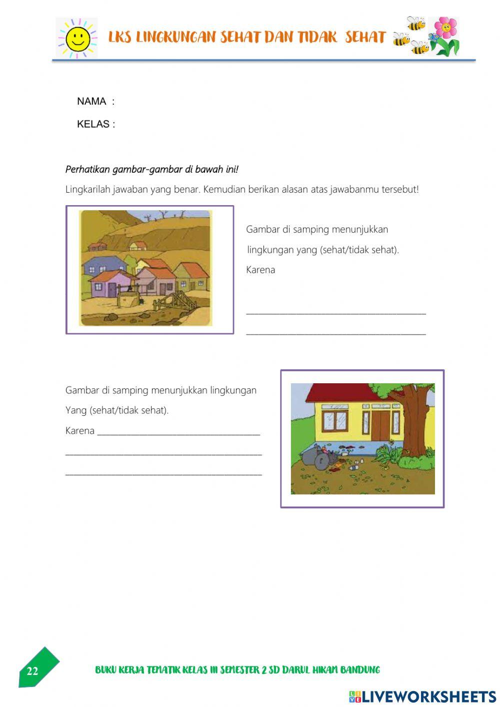 Lingkungan sehat dan tidak sehat