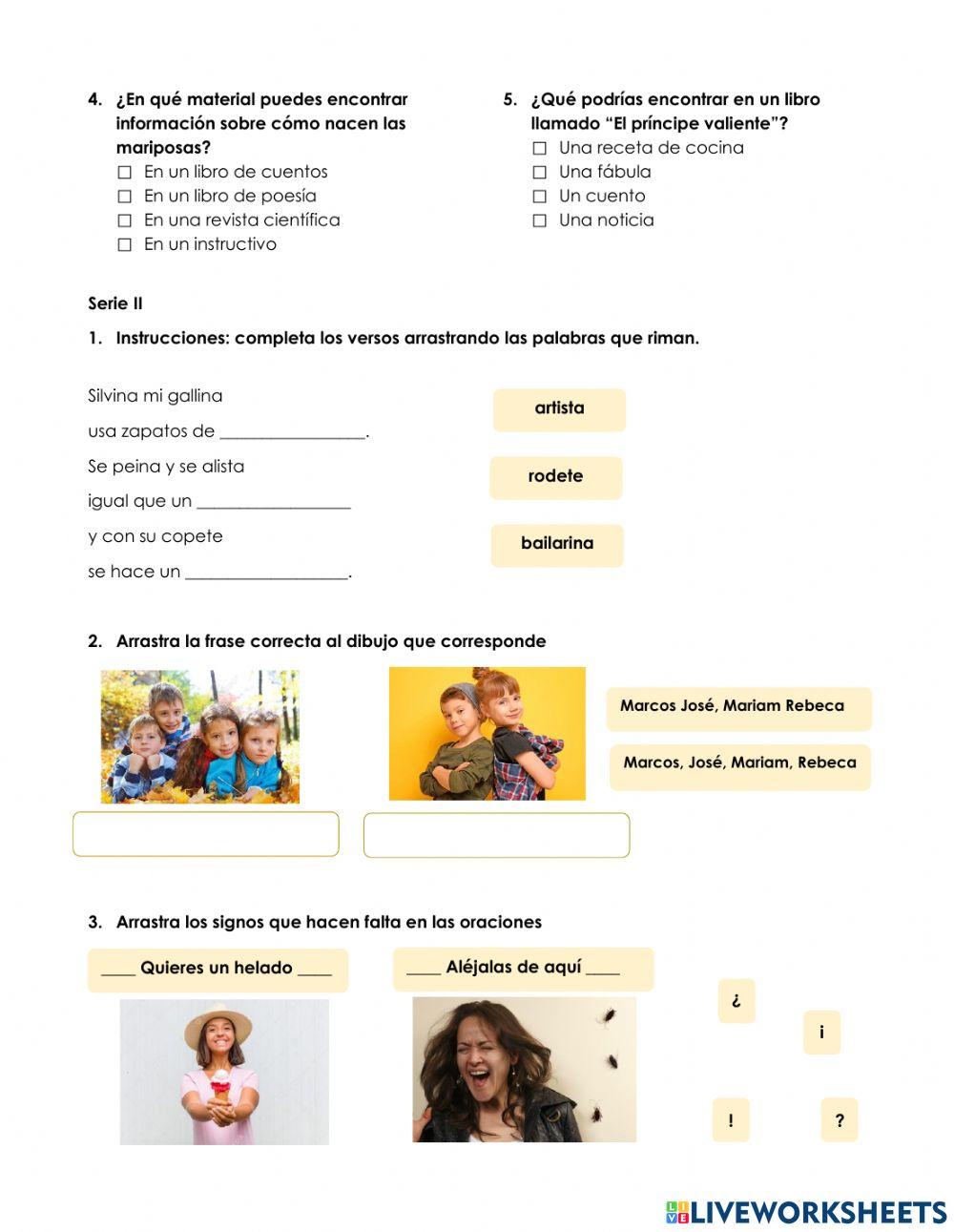 Evaluación diagnóstica 3ro. C&L Evaluación diagnóstica 3ro. C&L