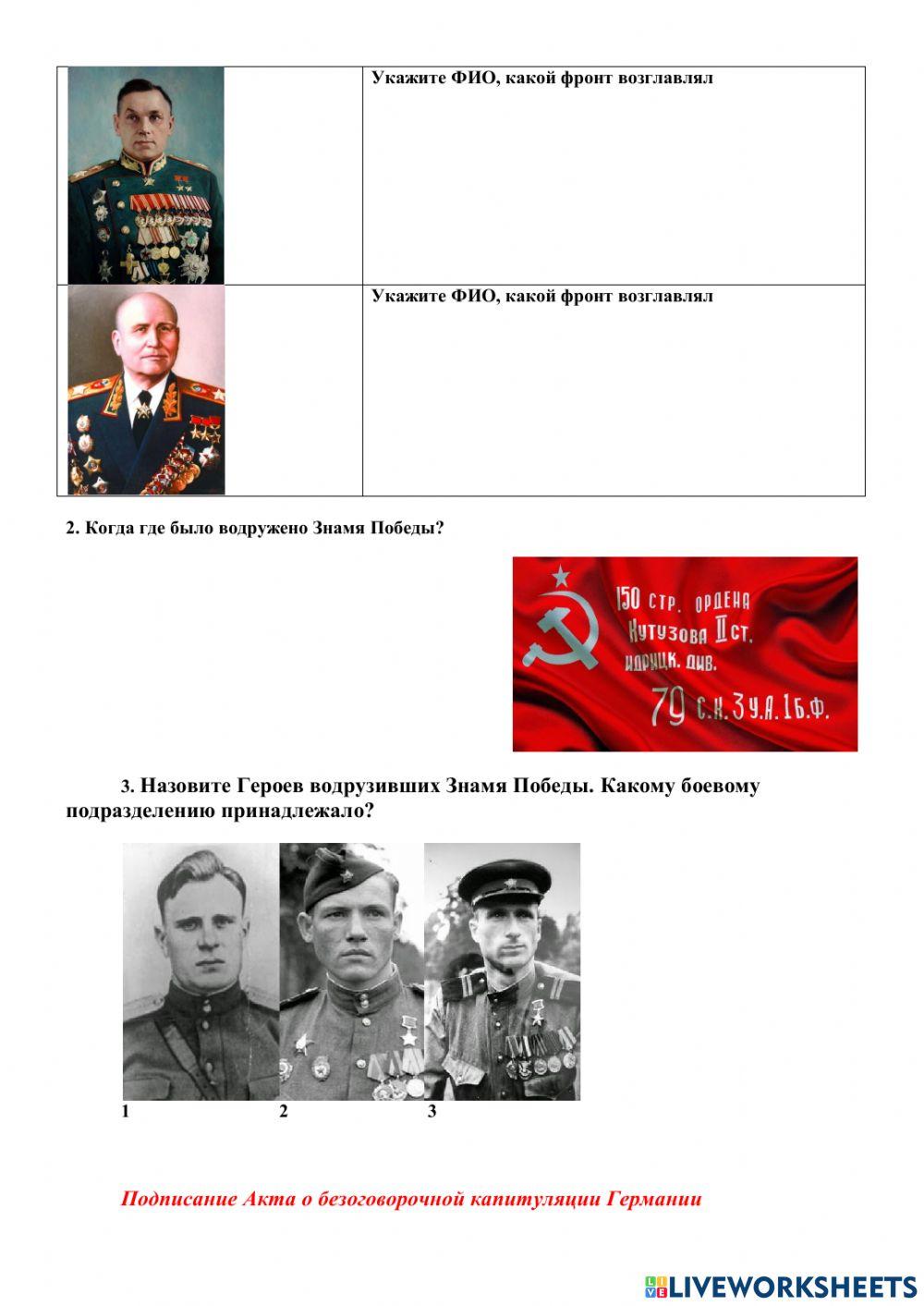 Победа СССР в Великой Отечественной войне
