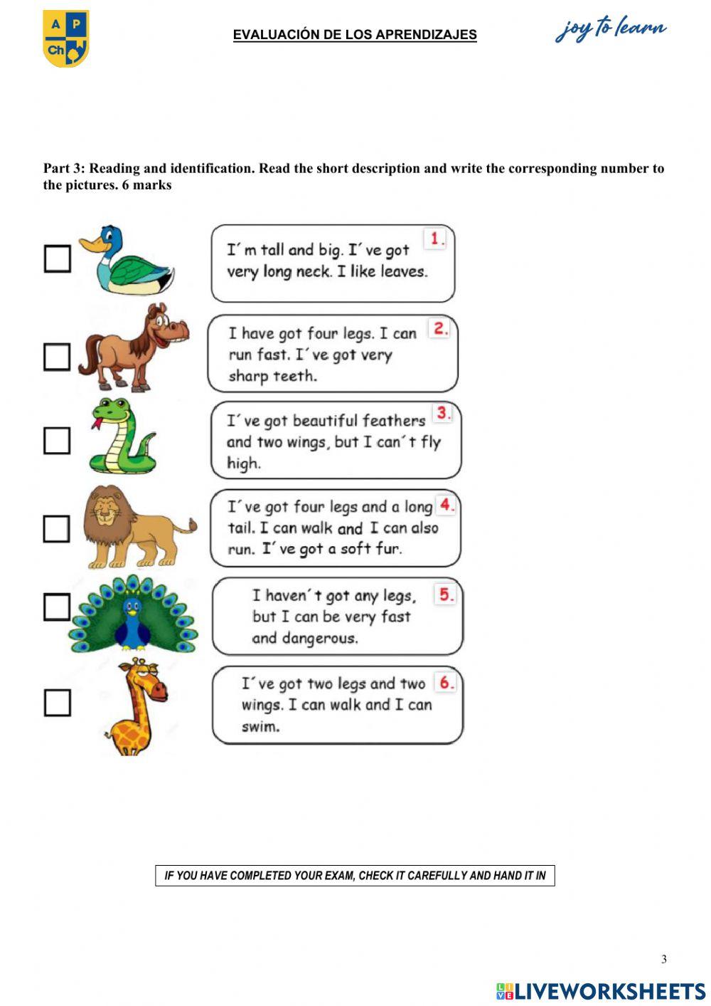 4th grade test-