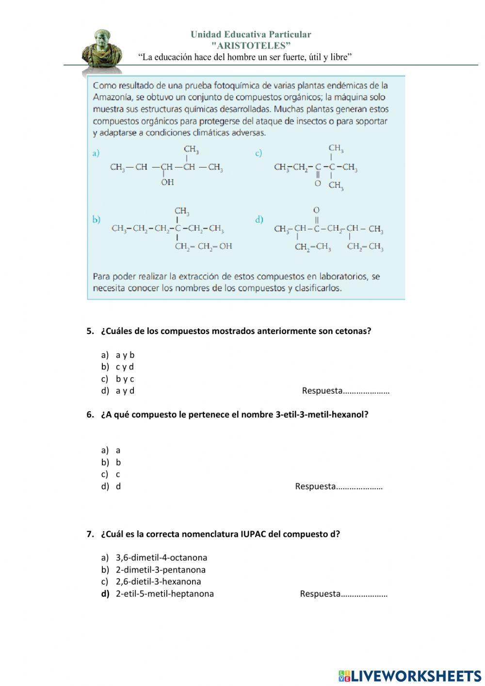 QUIMICA PRIMER QUIMESTRE