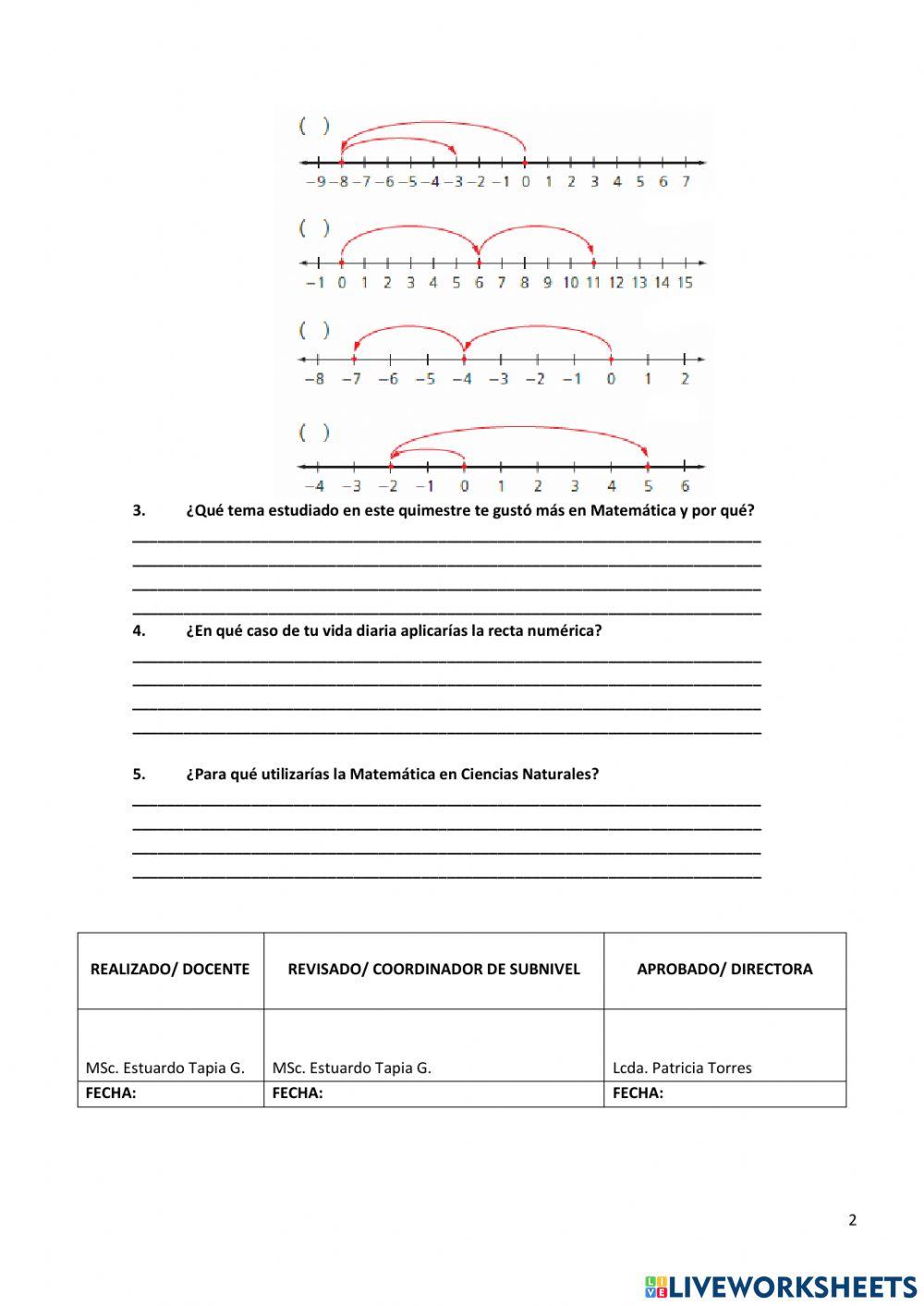 Examen 1er. Quimestre