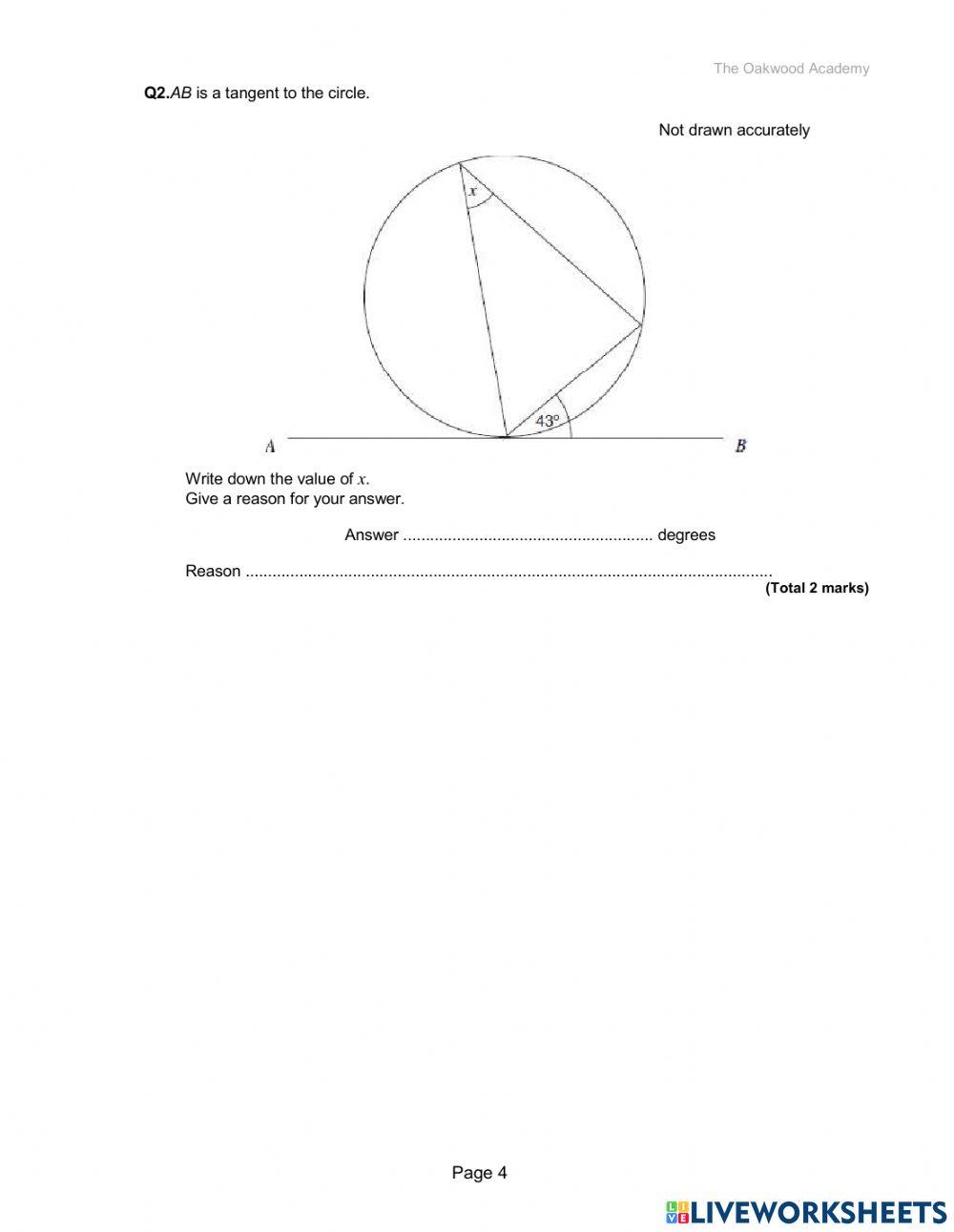 Circle theorem
