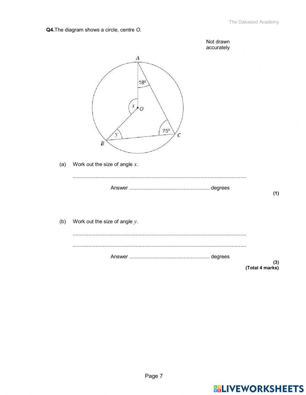 Circle theorem
