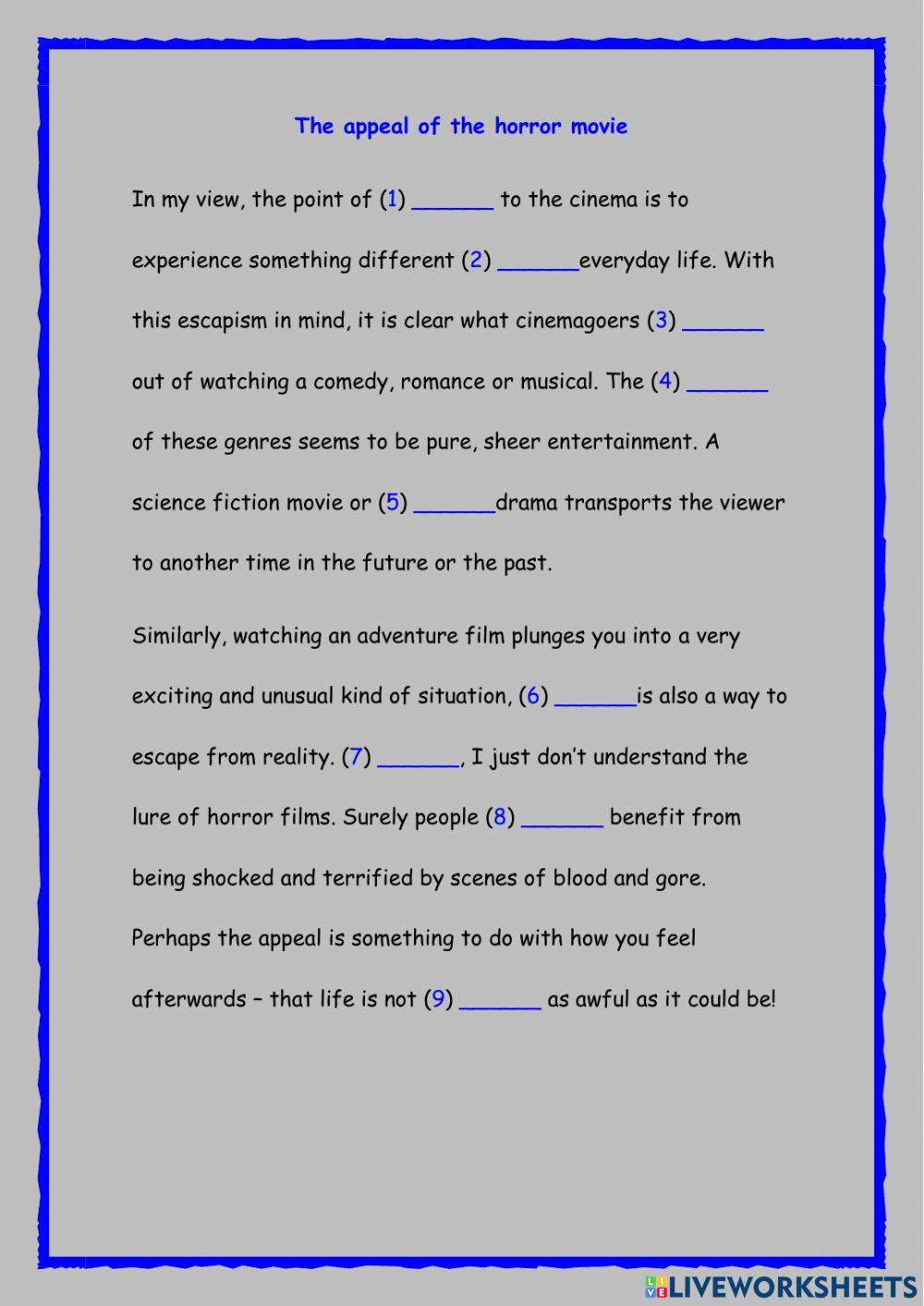 Reading and use of english