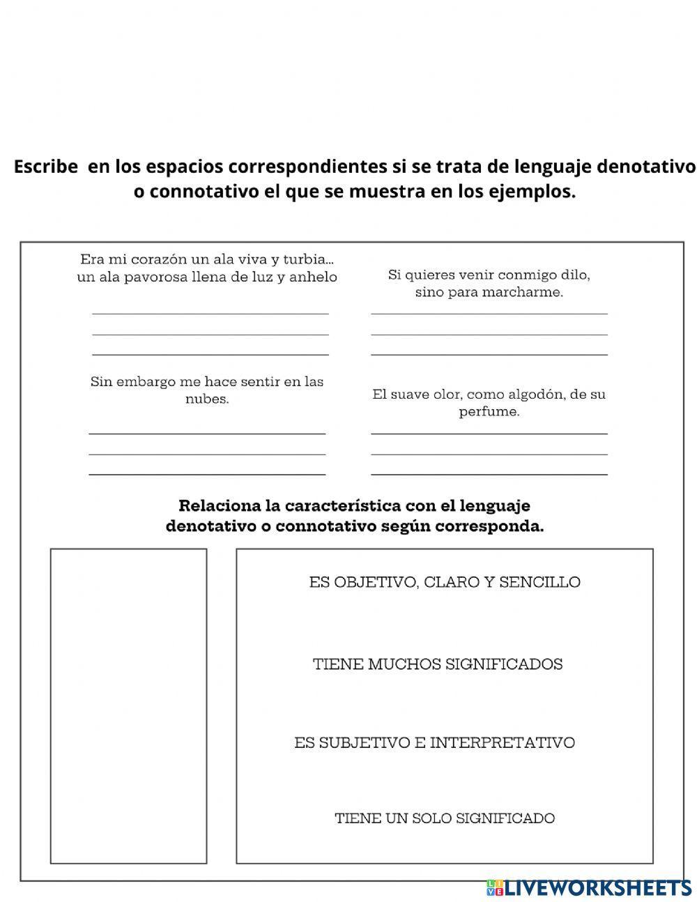 Lenguaje denotativo y connotativo