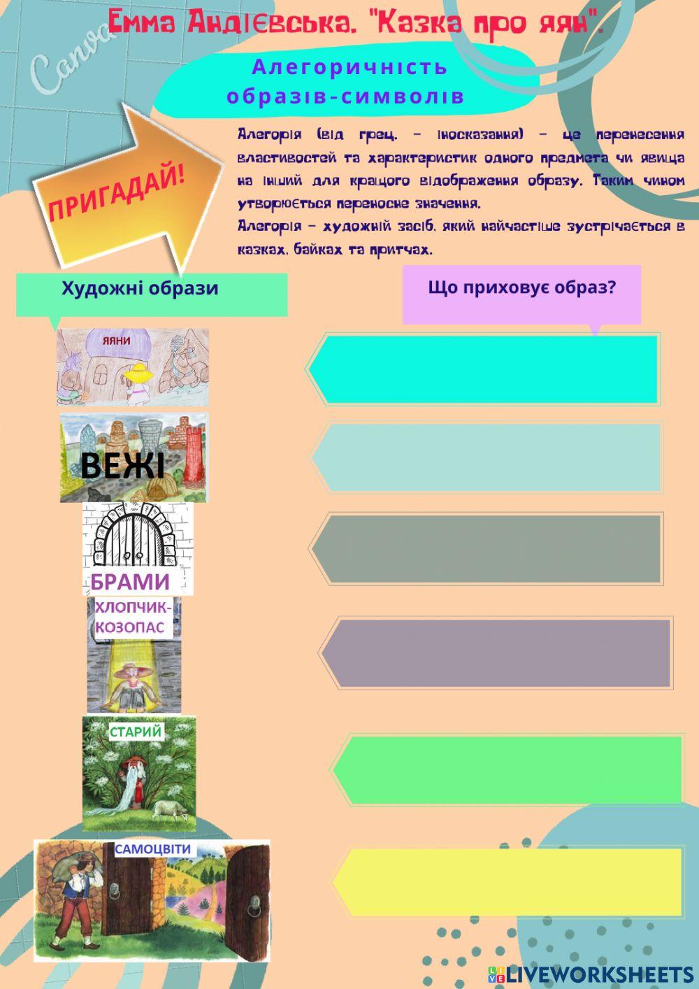 1827842 | Емма Андієвська. «Казка про яян». | karuk16