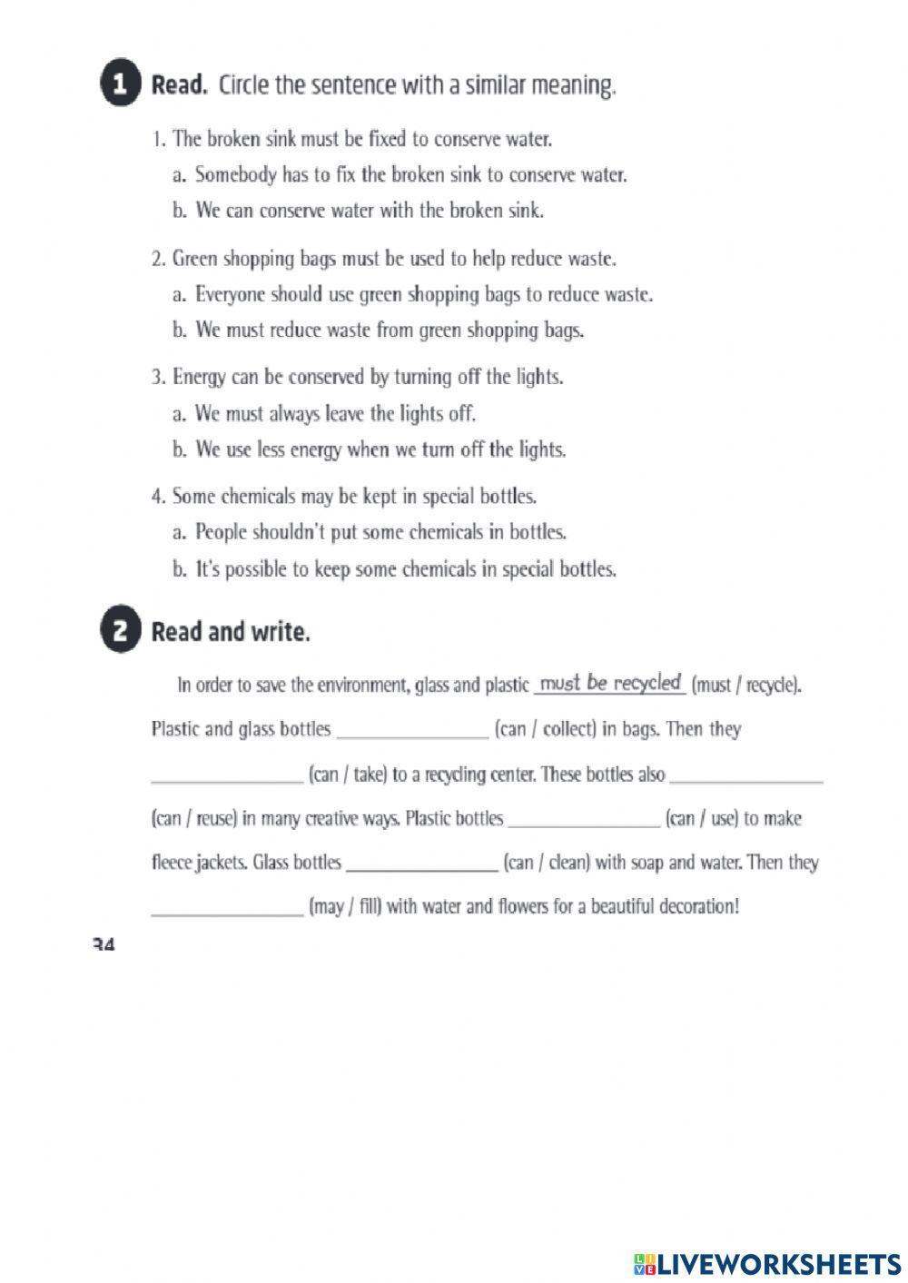 Grammar: Passive voice with modals