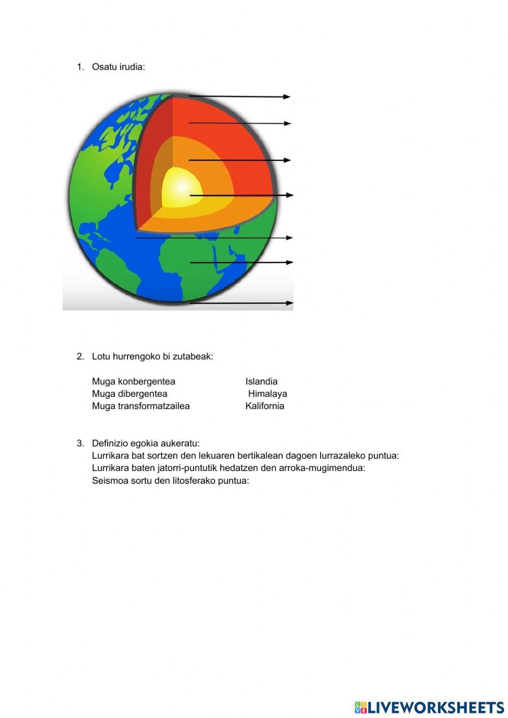 Lurraren barne-dinamika
