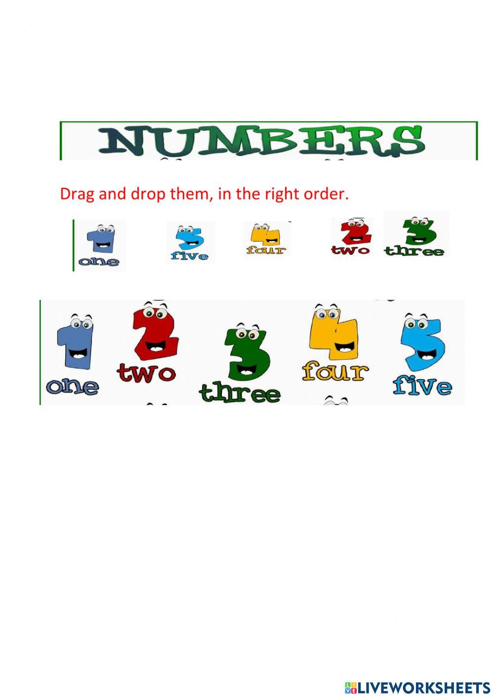 Listen and react to the number