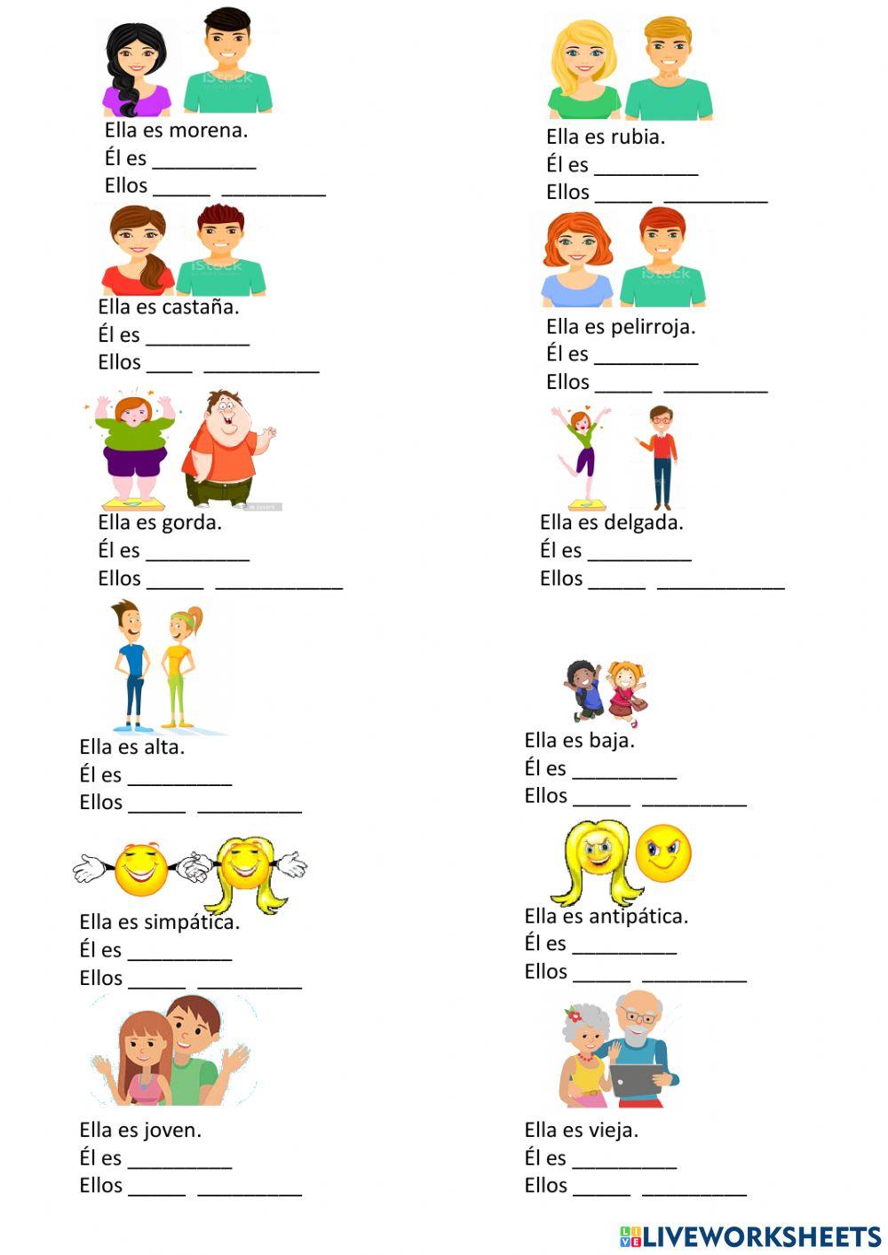 ¿Cómo es? verbo ser