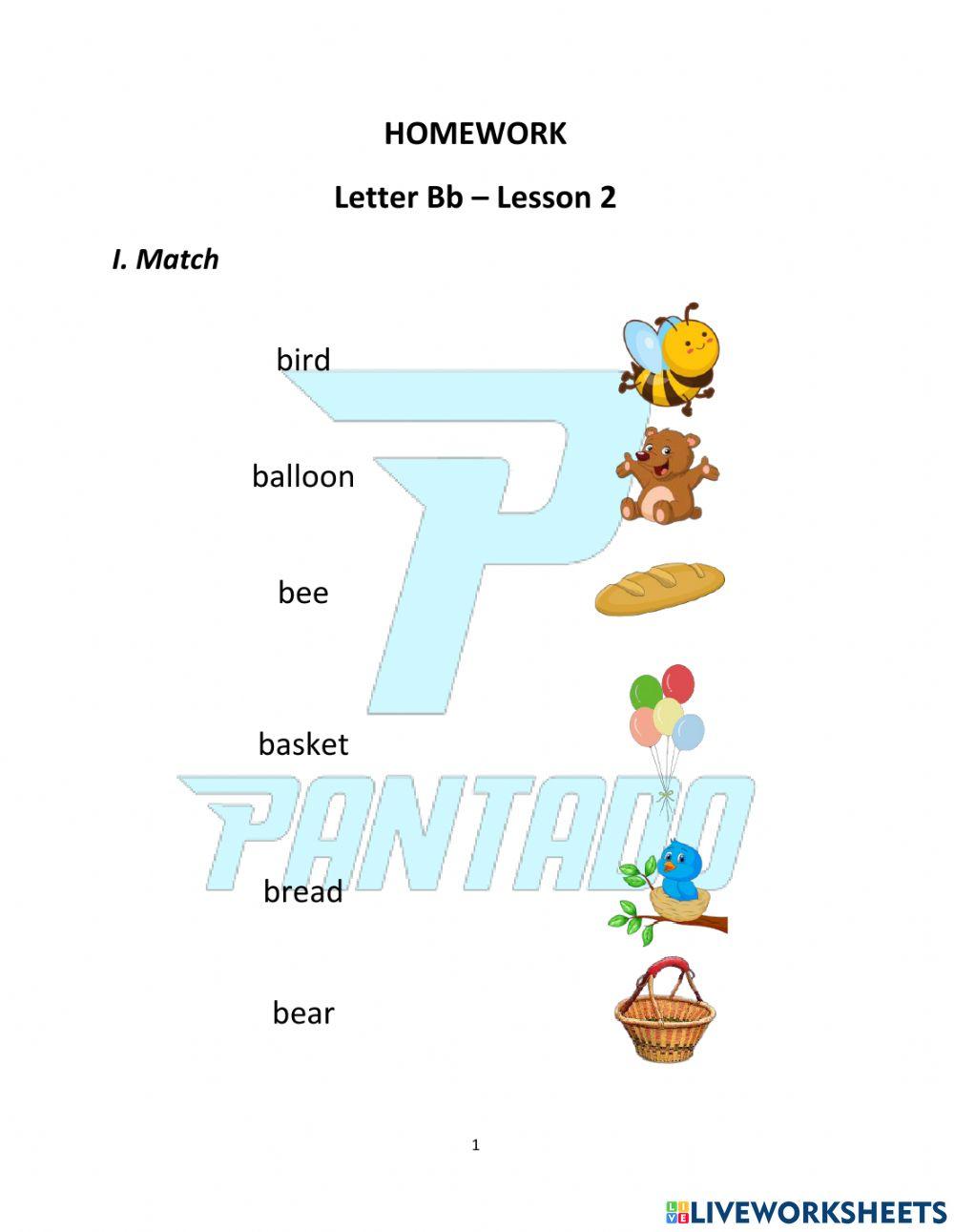 Unit 2: Letter B
