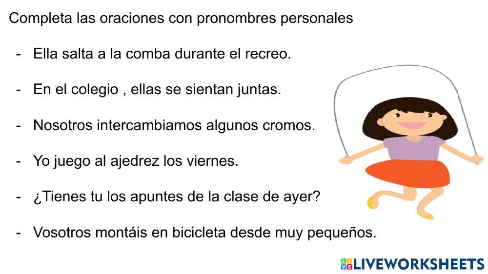 Los pronombres personales