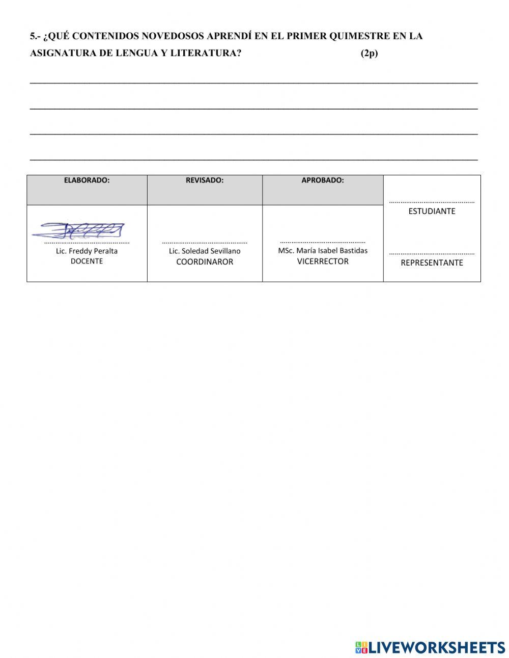 Examen primer Quimertre G3
