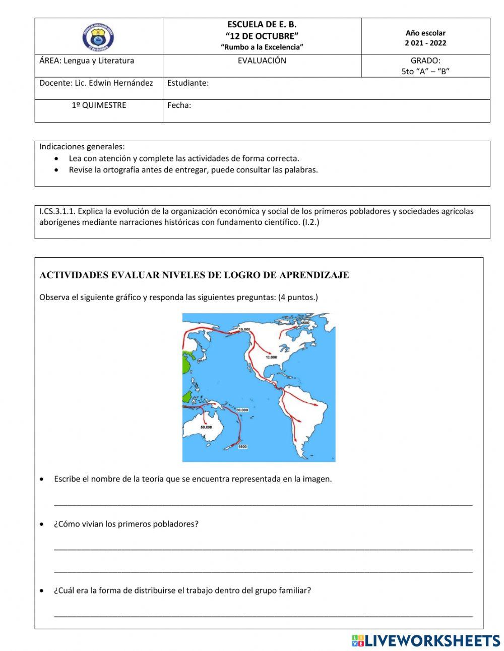 Evaluación de Estudios Sociales