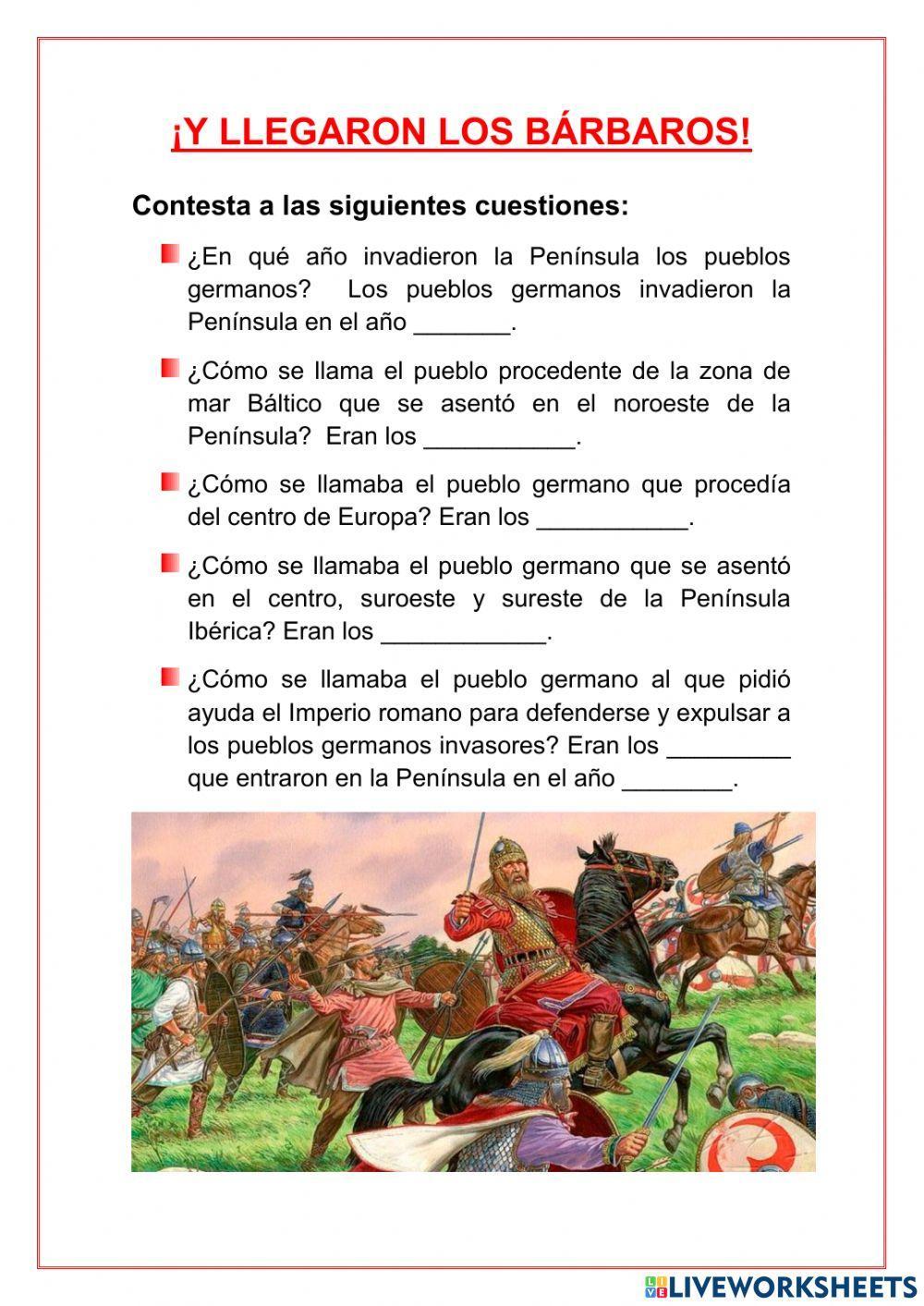 EDAD MEDIA: Caída del Imperio romano e invasiones germanas