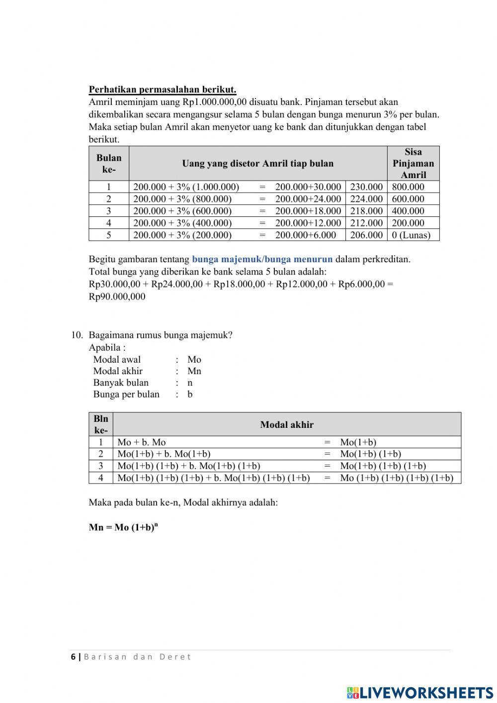 LKPD 04 Barisan dan Deret