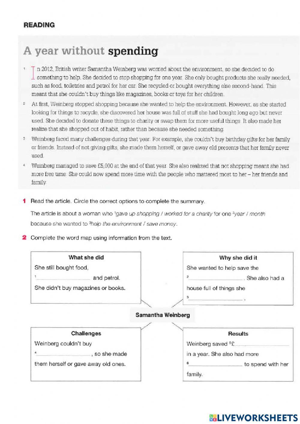 Reading-Spendimg money