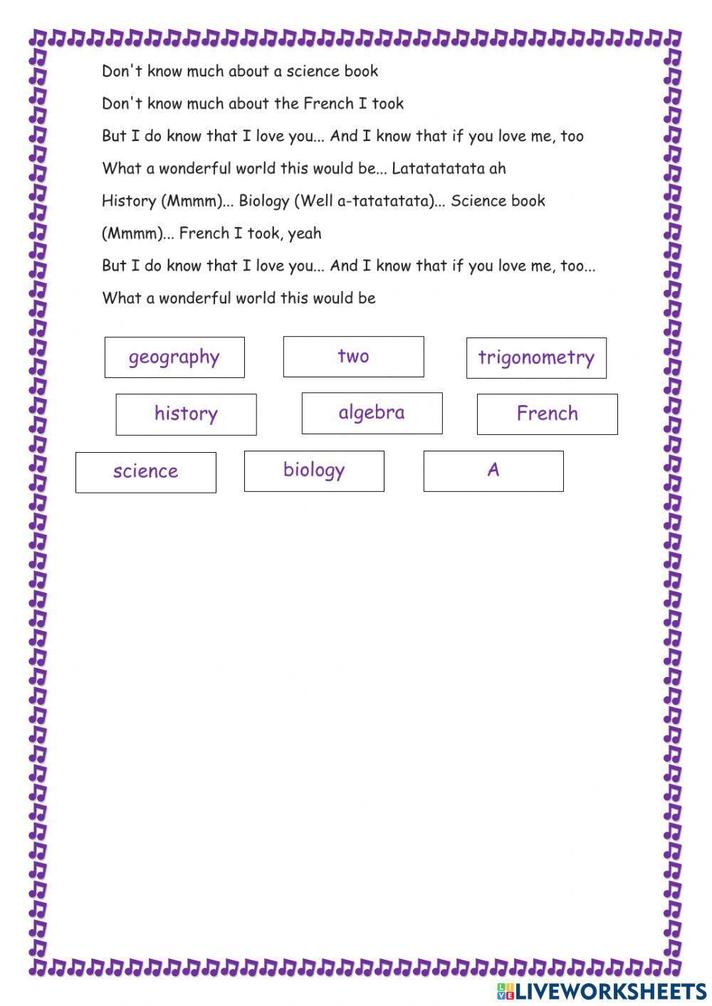 Sam Cooke song: Wonderful World