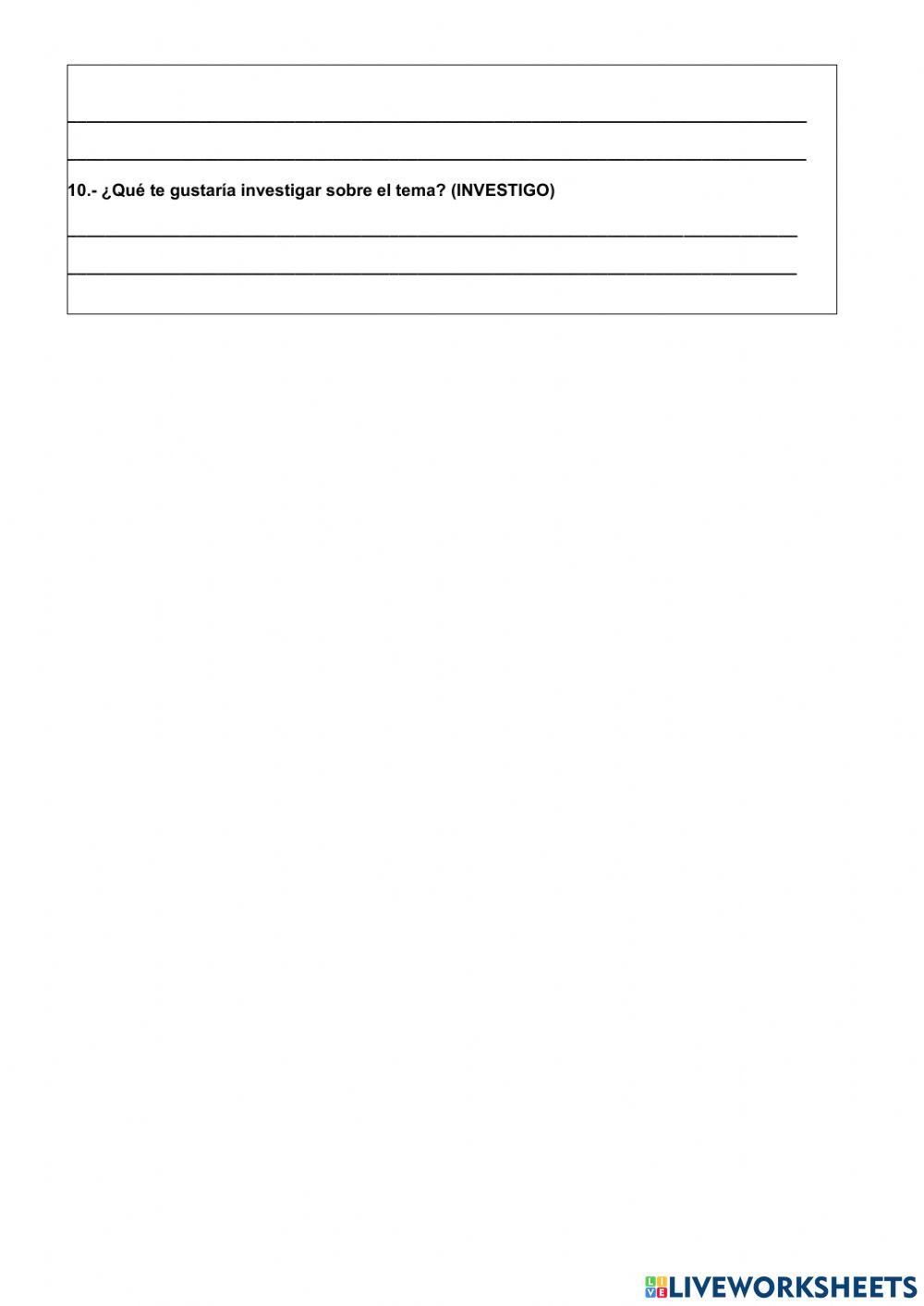 Examen Quimestral  de Ciencias Naturales