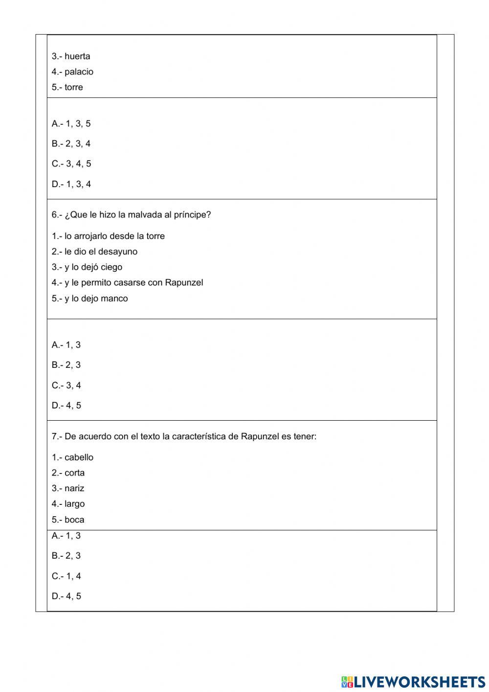 Examen Quimestral de Lengua y Literatura