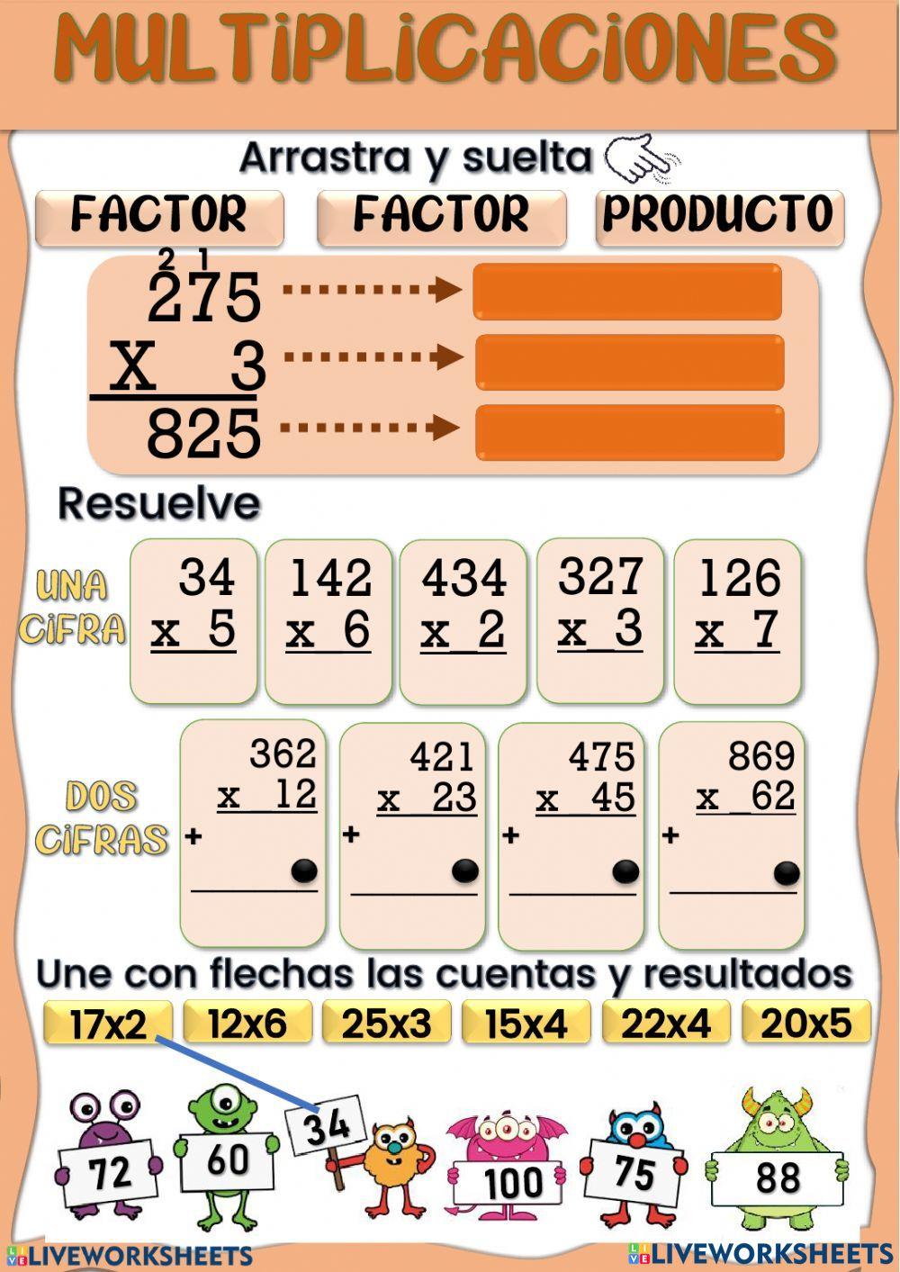 Multiplicaciones de 2 cifras