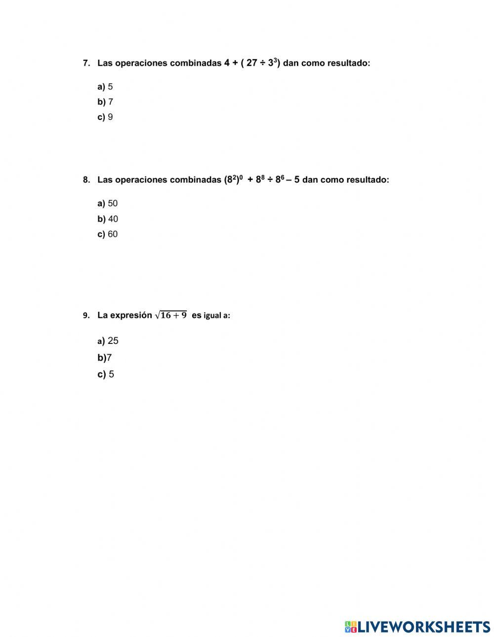 Examen I NEE quimestral 7mo