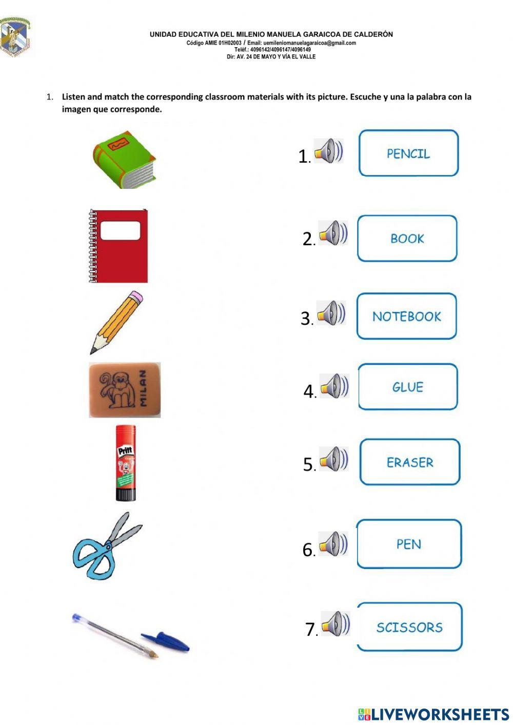 FIRST ASSESSMENT 2nd GRADE
