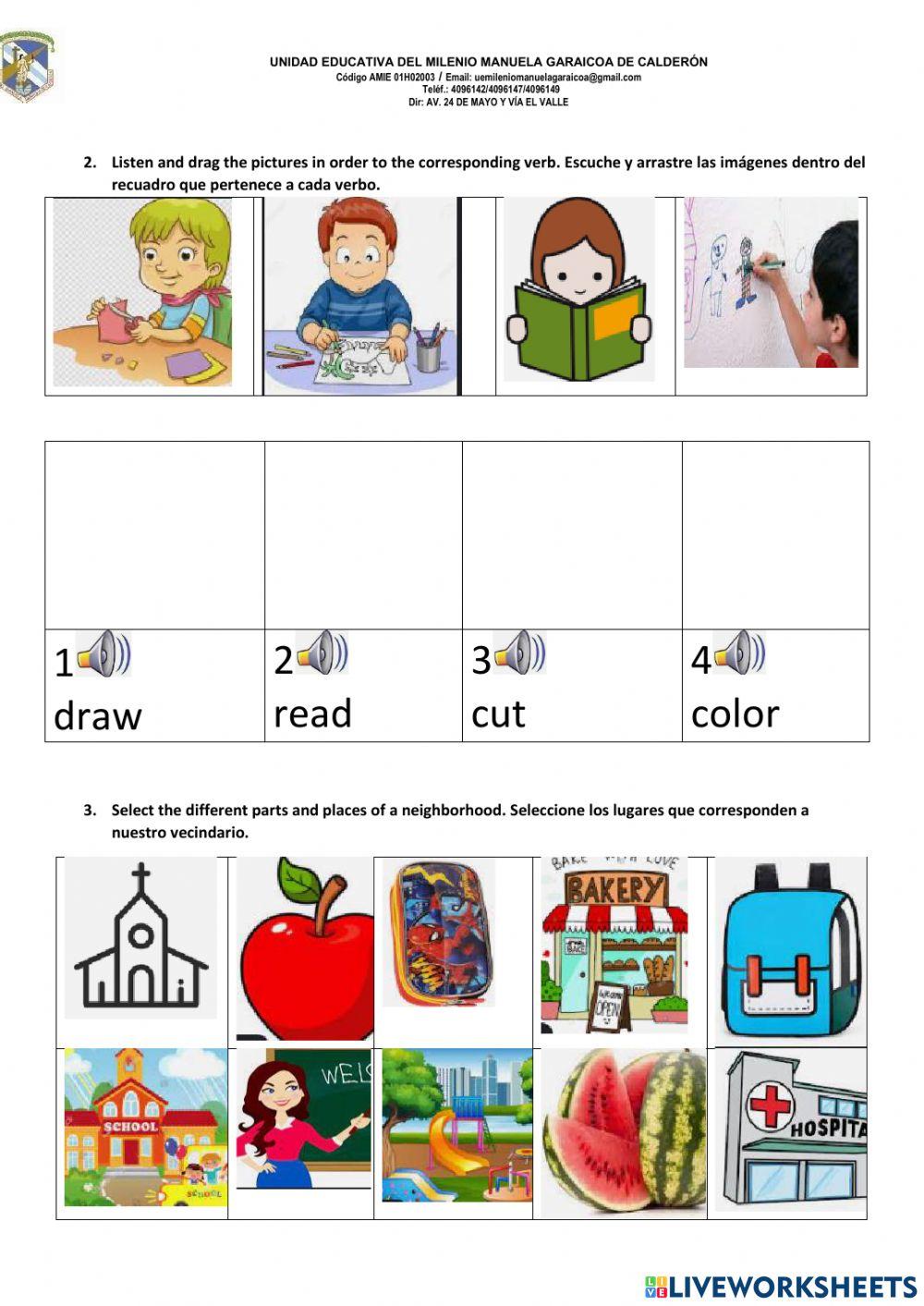 FIRST ASSESSMENT 2nd GRADE