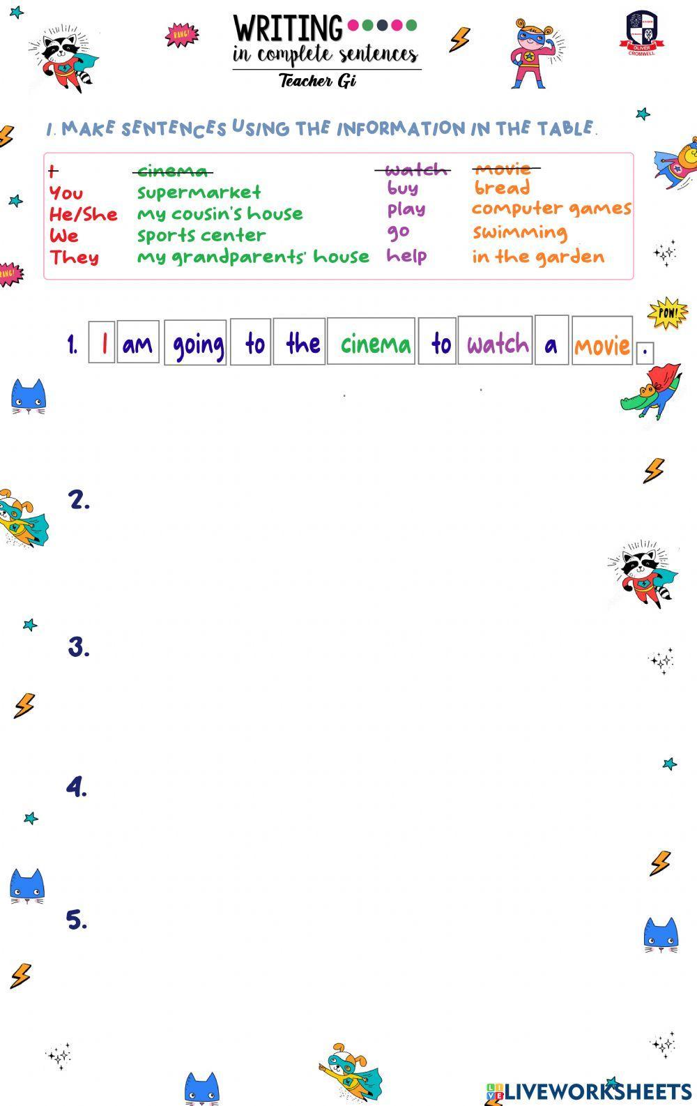 Going to + infinitive of purpose