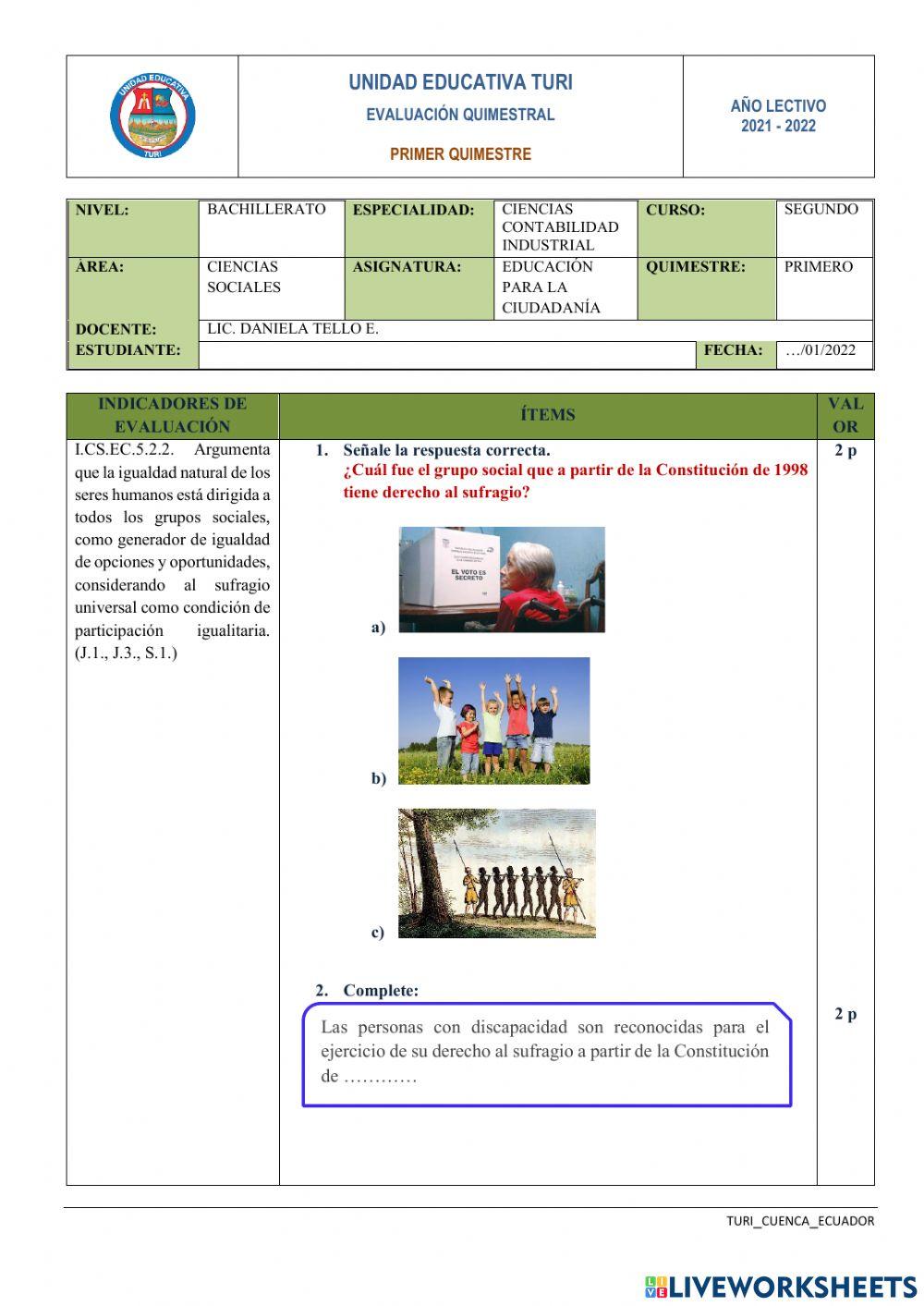 Educación para la Ciudadanía