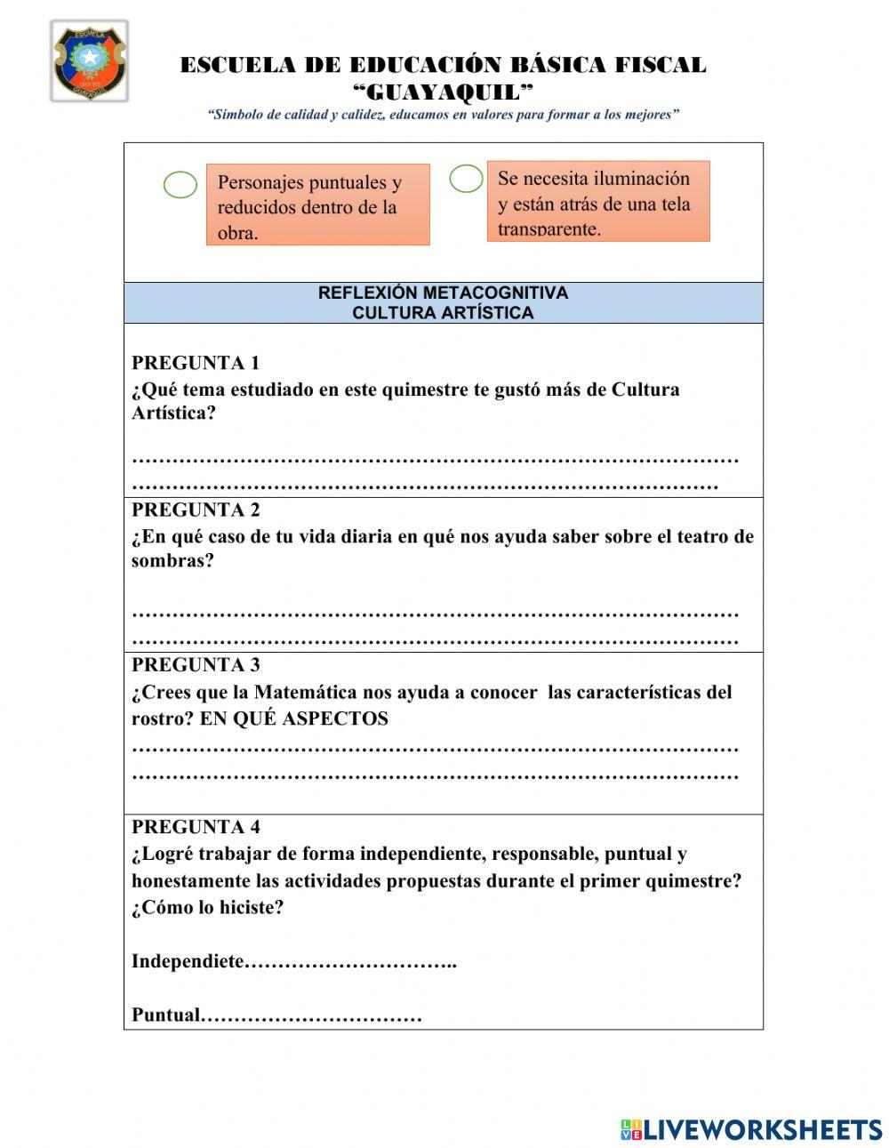 Examen quimestral