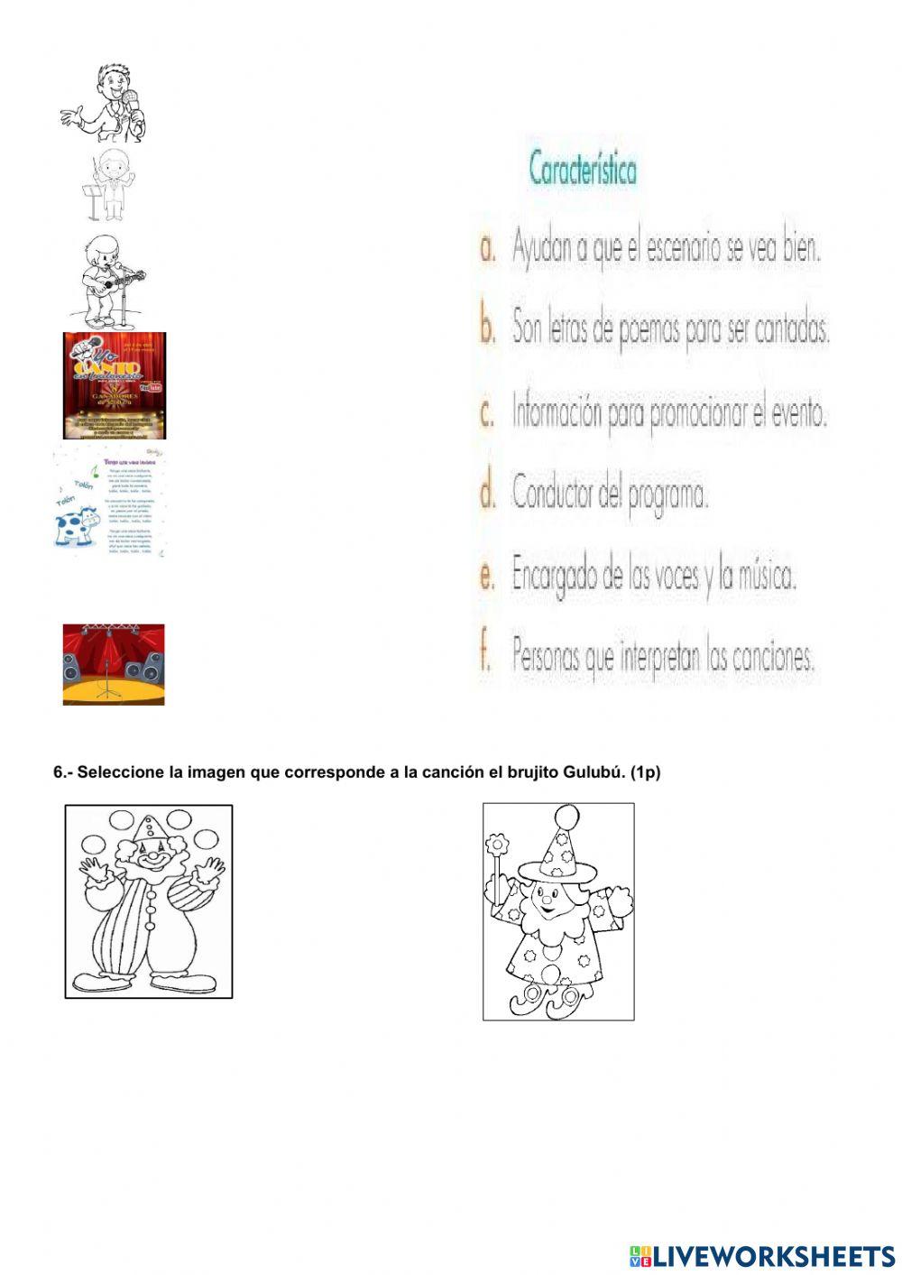 Evaluación segunda unidad