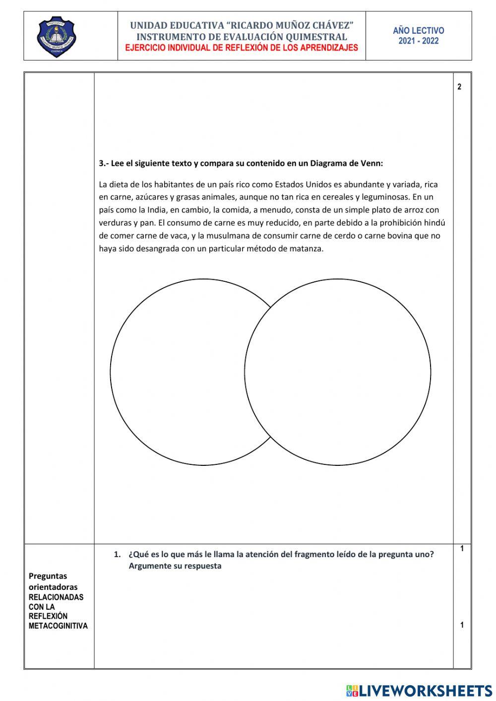 INSTRUMENTO DE EVALUACIÓN LENGUA Y LITERATURA 2 BGU