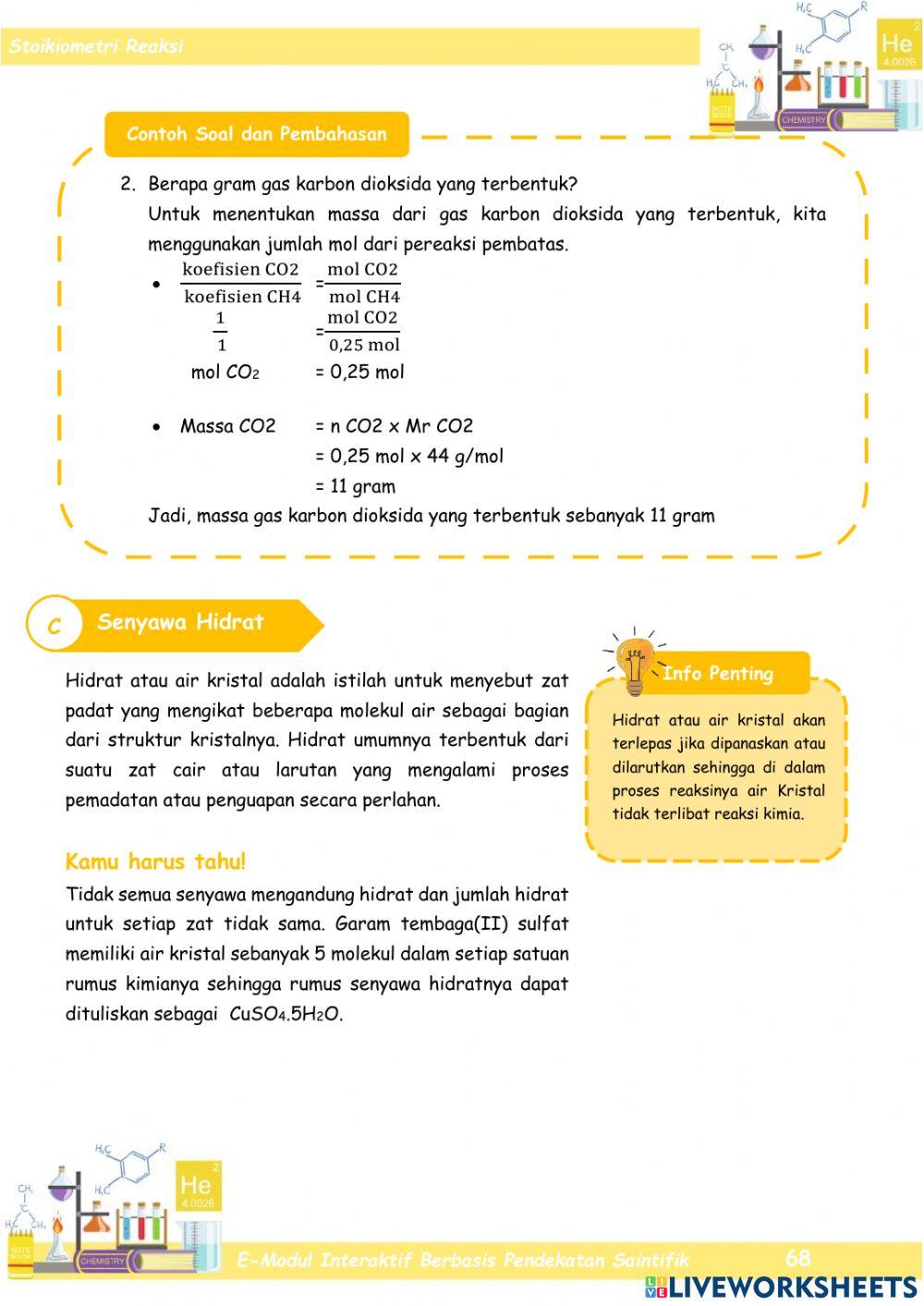Stoikiometri Bagian 12