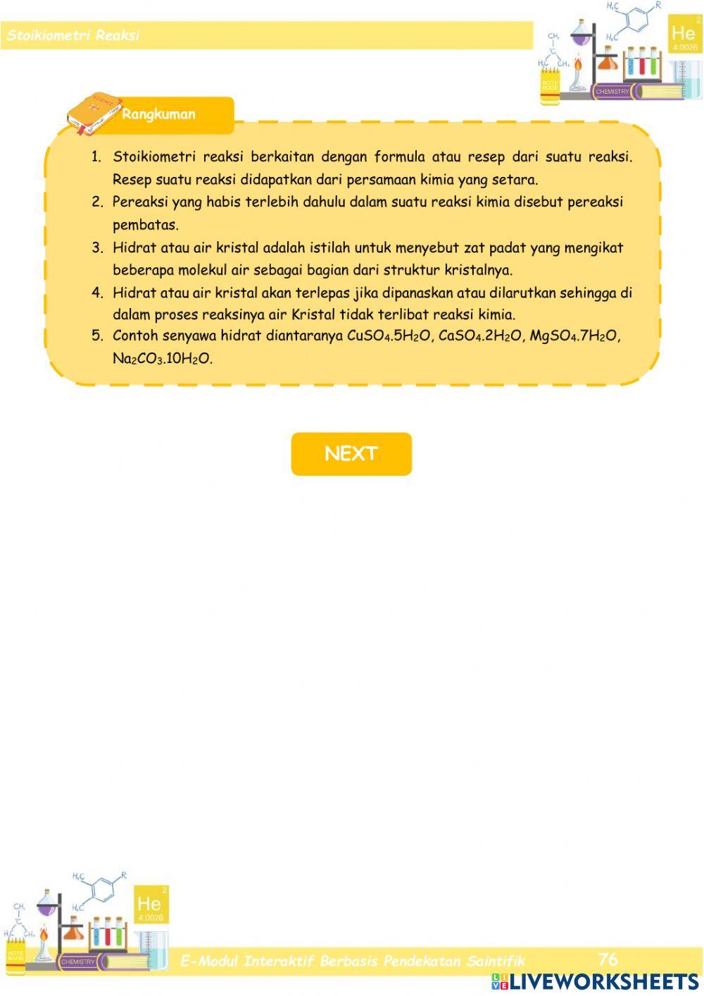 Stoikiometri Bagian 13