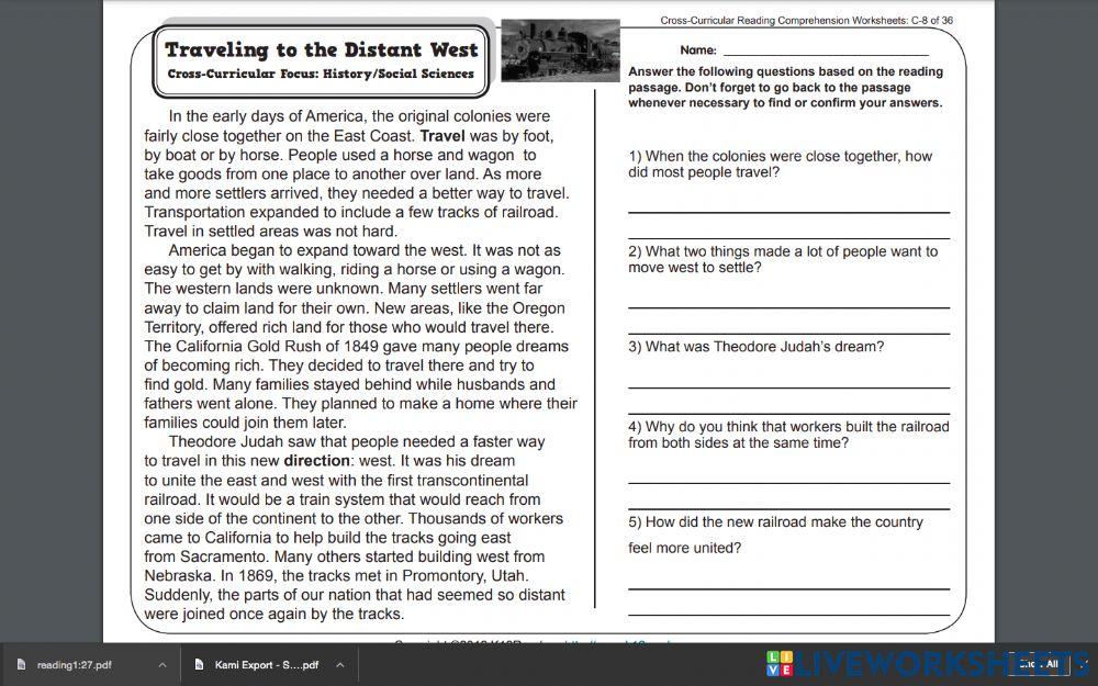 Traveling to the Distant West