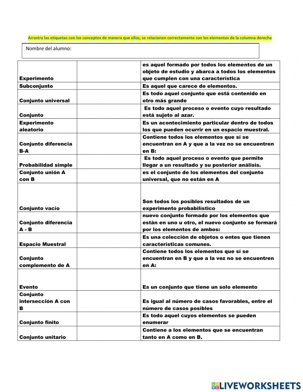 Probabilidad conceptos