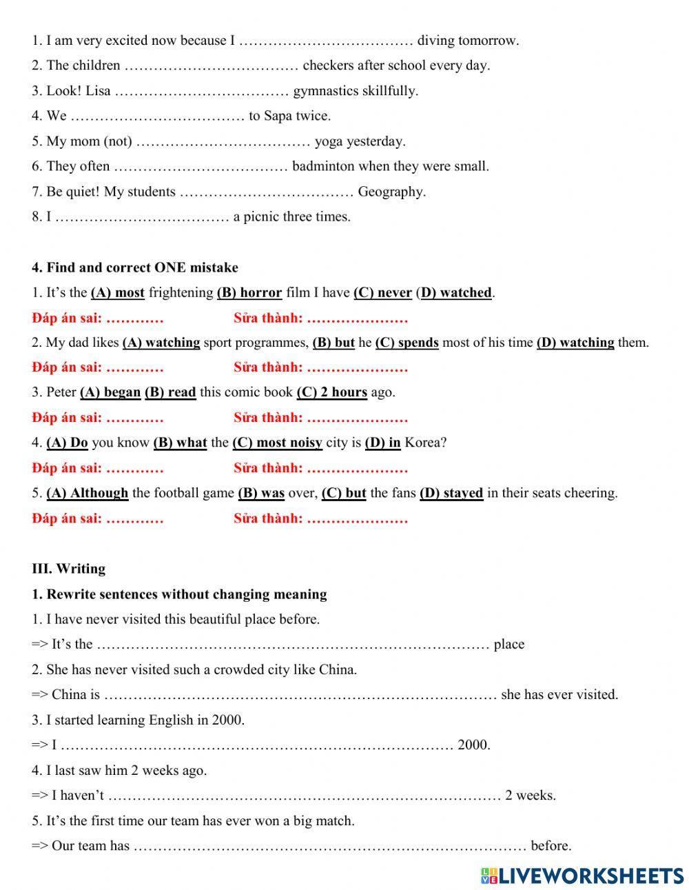 Group 5 - January test. 2021
