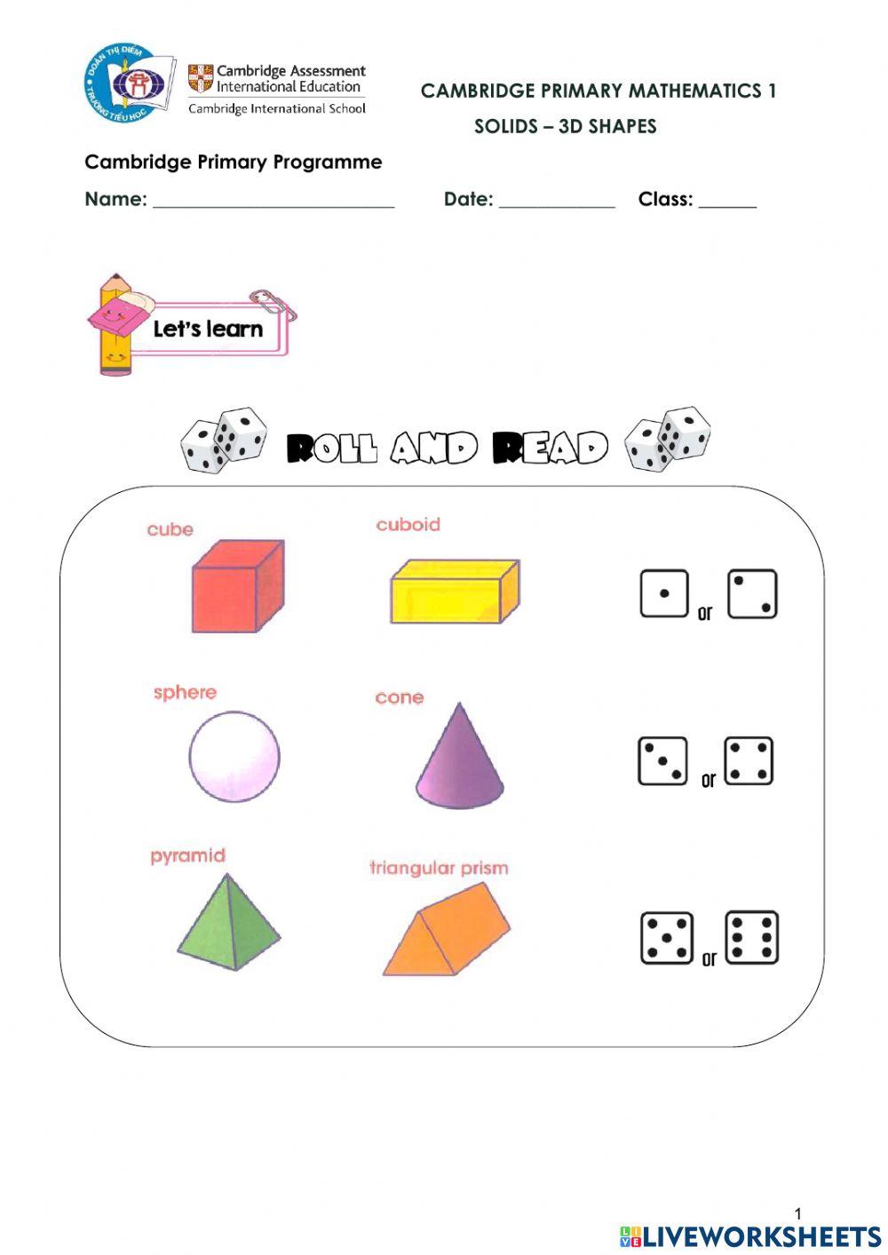 CPM1-3D shapes