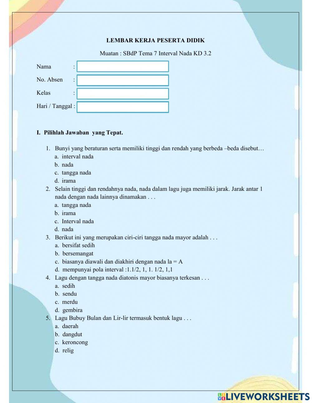 Tema 7 Interval Nada